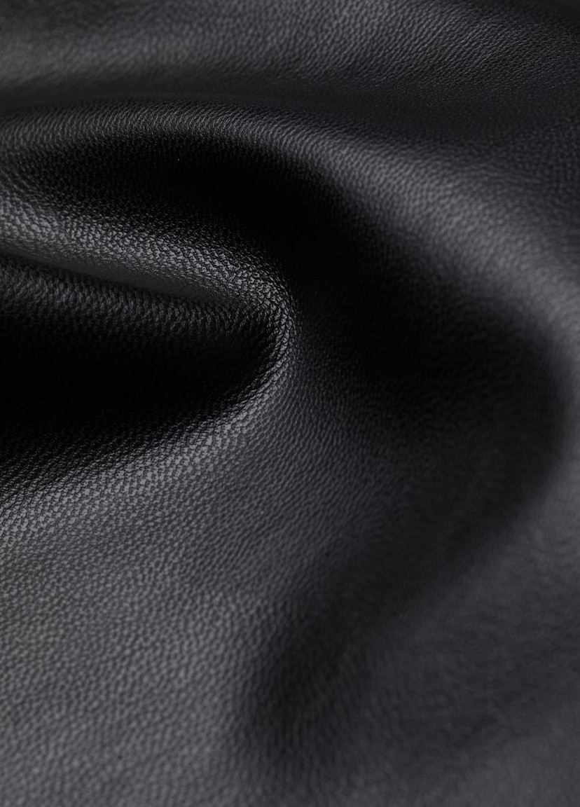 Черные демисезонные леггинсы из искусственной кожи H&M