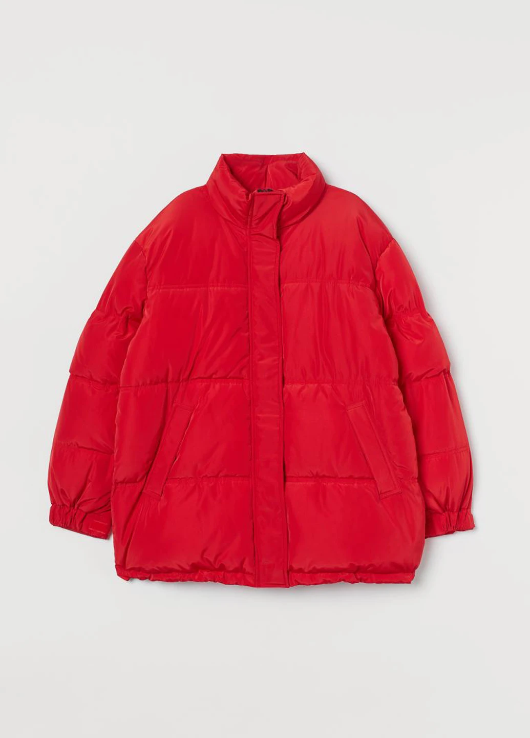 Красная зимняя куртка H&M