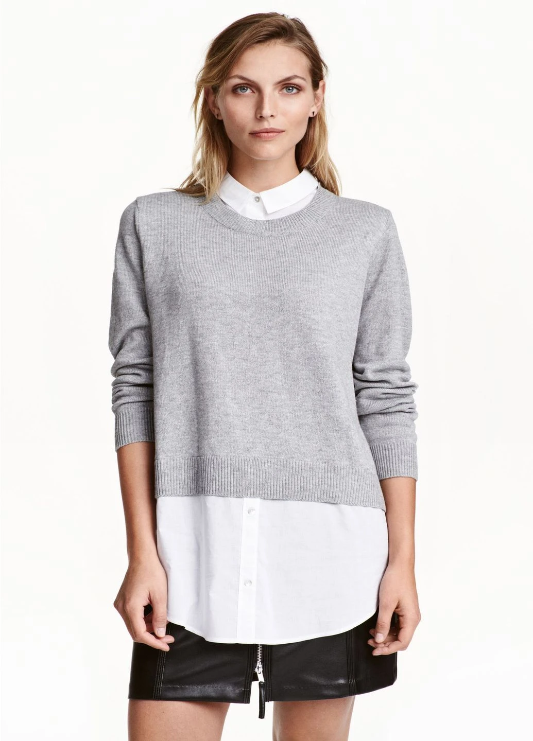 Серый демисезонный джемпер H&M