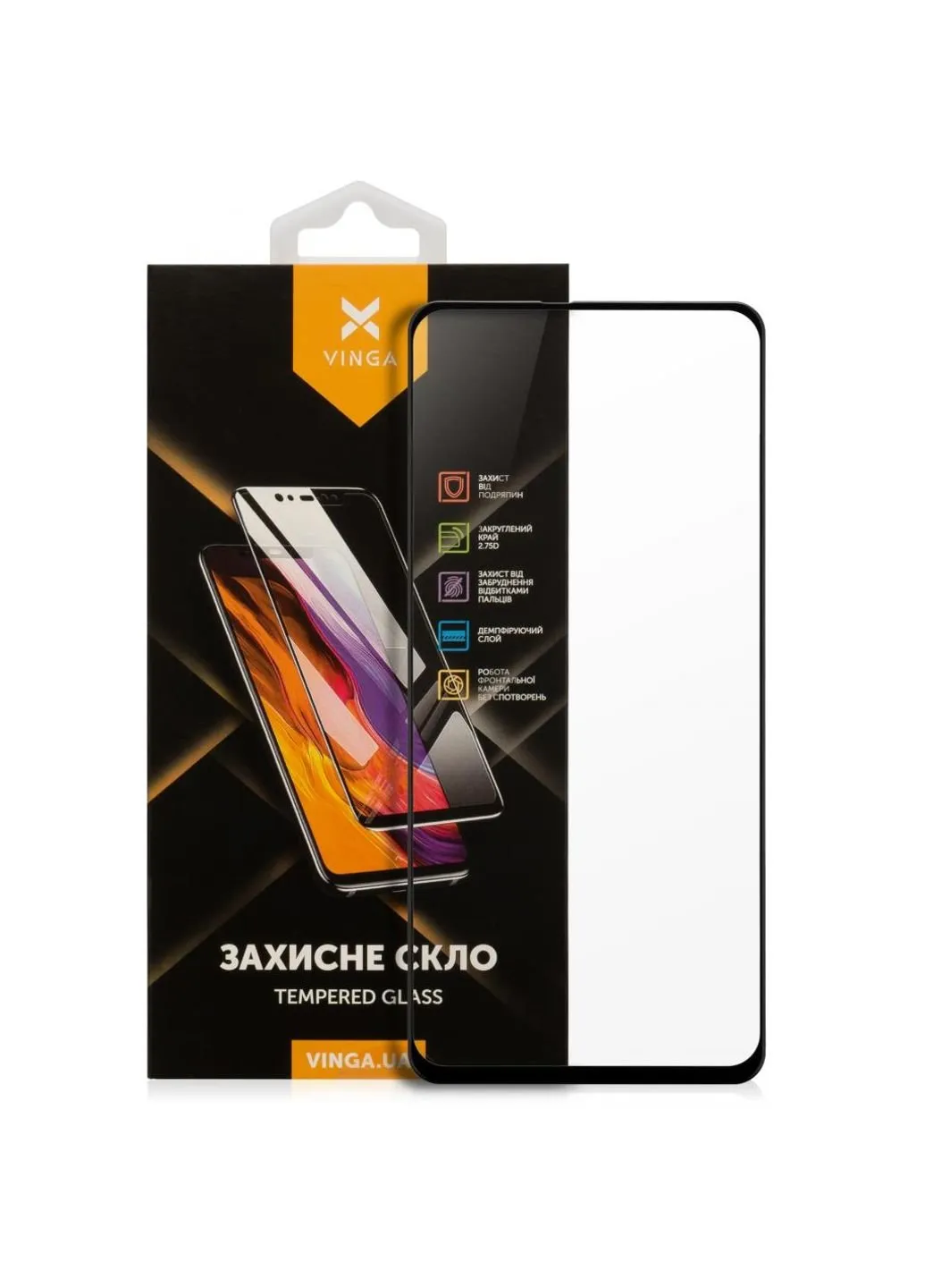 Скло захисне Xiaomi Redmi Note 9T (VGXRN9T) Vinga (249597083)