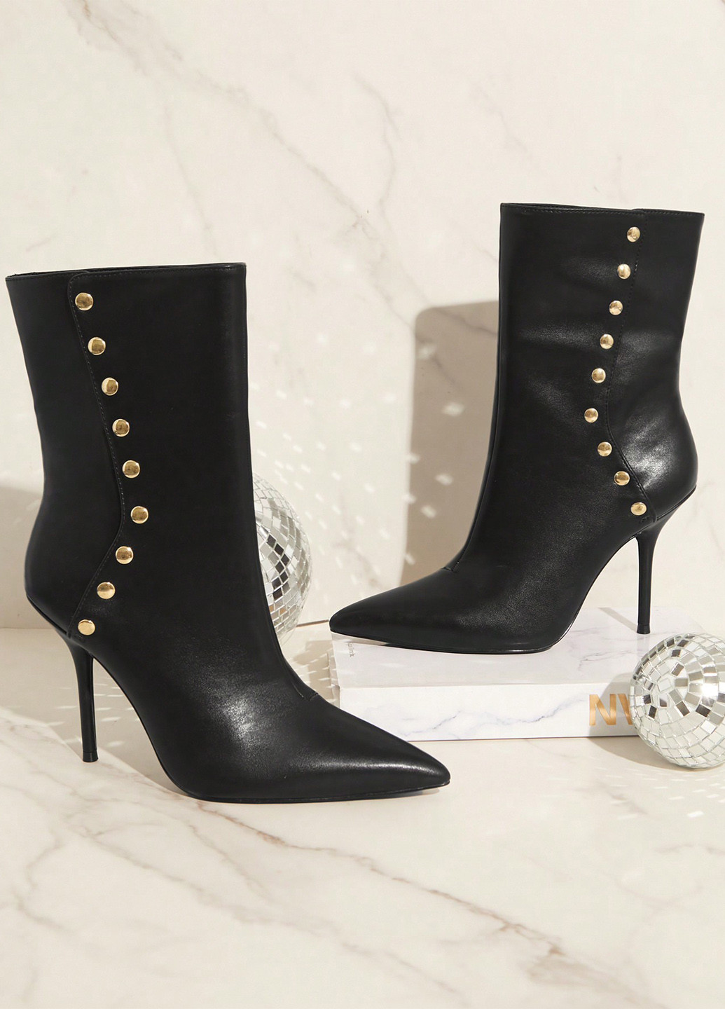 Черные демисезонная ботильоны SHEIN