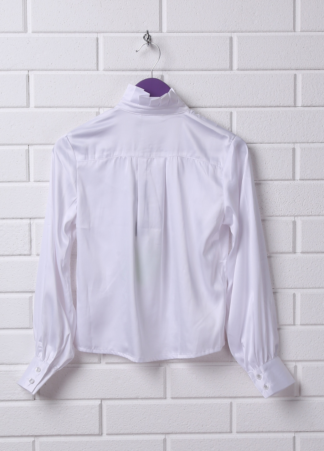 Белая блузка с длинным рукавом MRK демисезонная