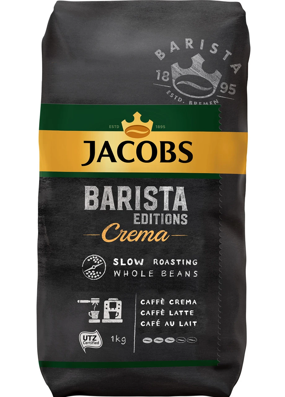 Кава в зернах Barista Edition Crema 1000 г Jacobs (254917568)