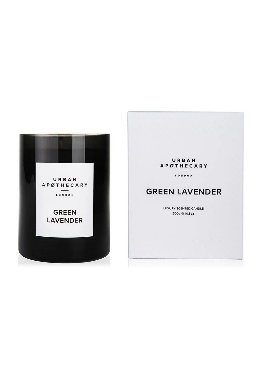 Ароматическая свеча из натурального воска Green lavender 300 г (UALWGLC300) Urban Apothecary (227516272)