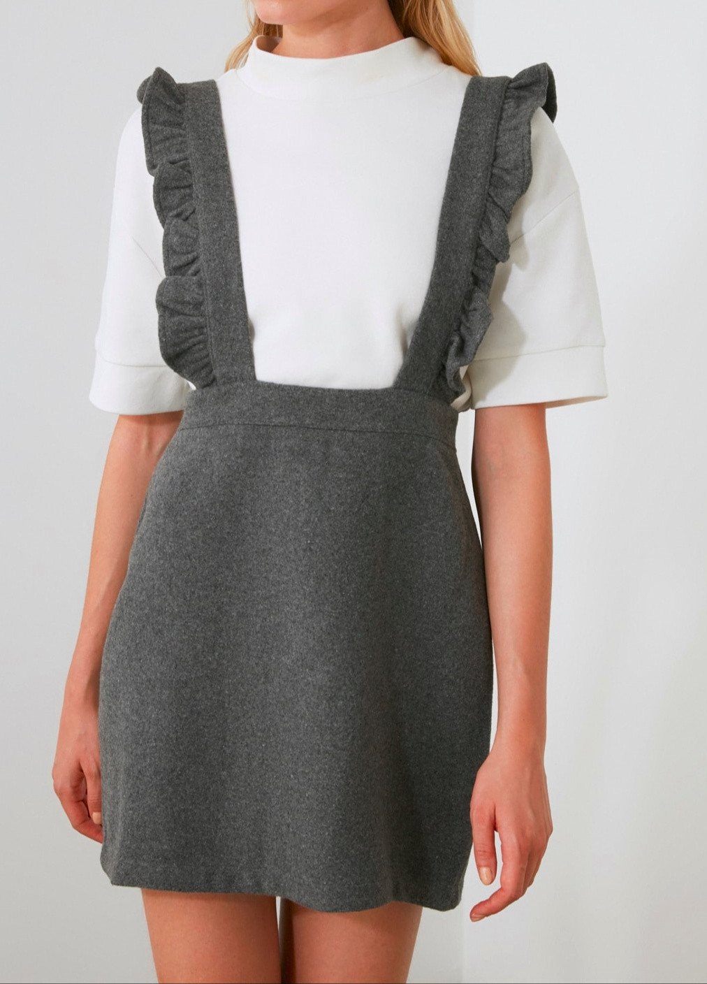 Темно-сіра кежуал сукня AMORI однотонна