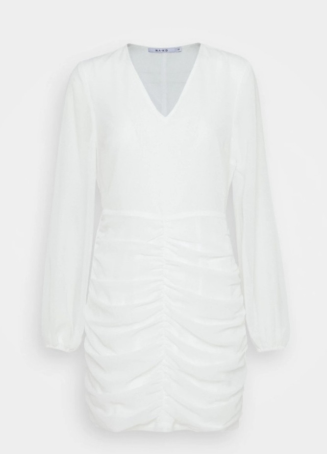 Білий коктейльна платье NA-KD однотонна
