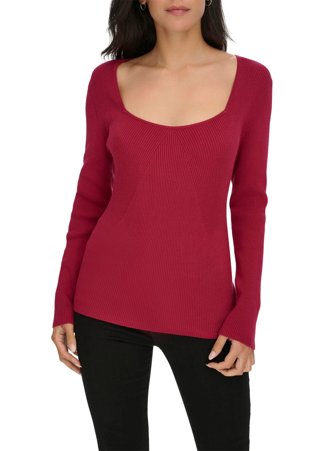 Бордовый демисезонный свитер Calvin Klein