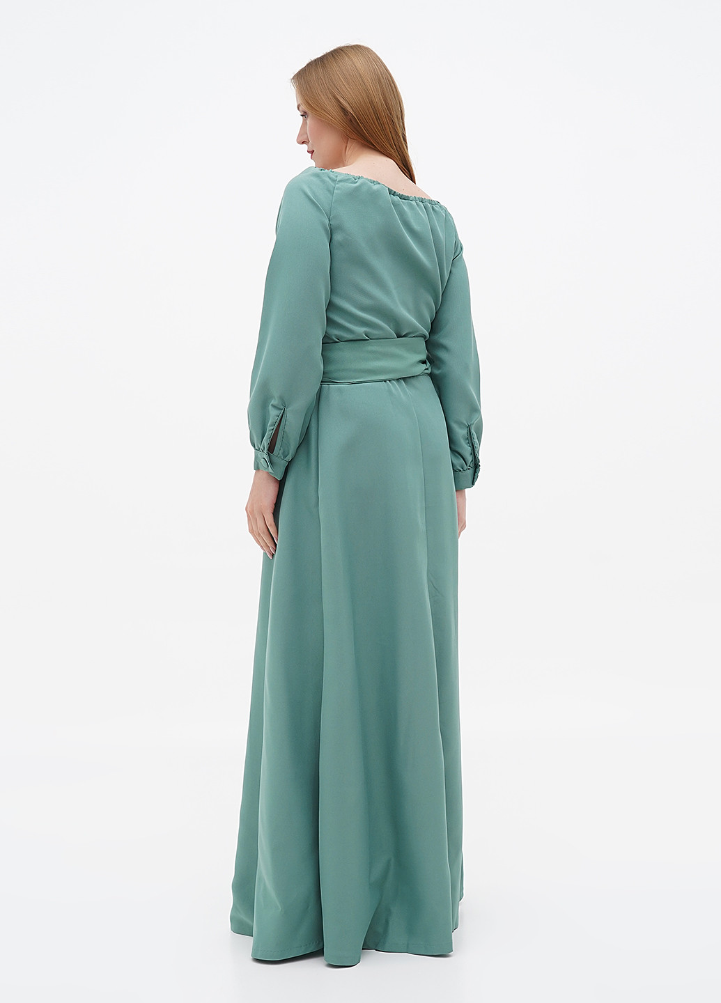 Сіро-зелена кежуал сукня Rebecca Tatti однотонна