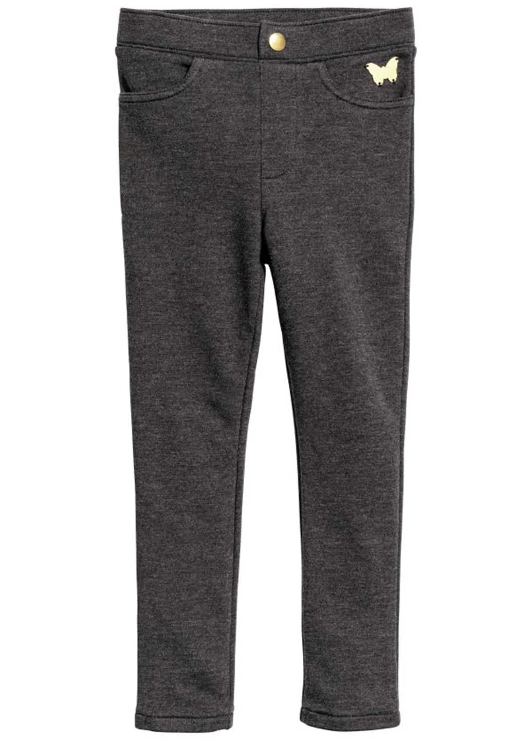 Серые демисезонные леггинсы H&M
