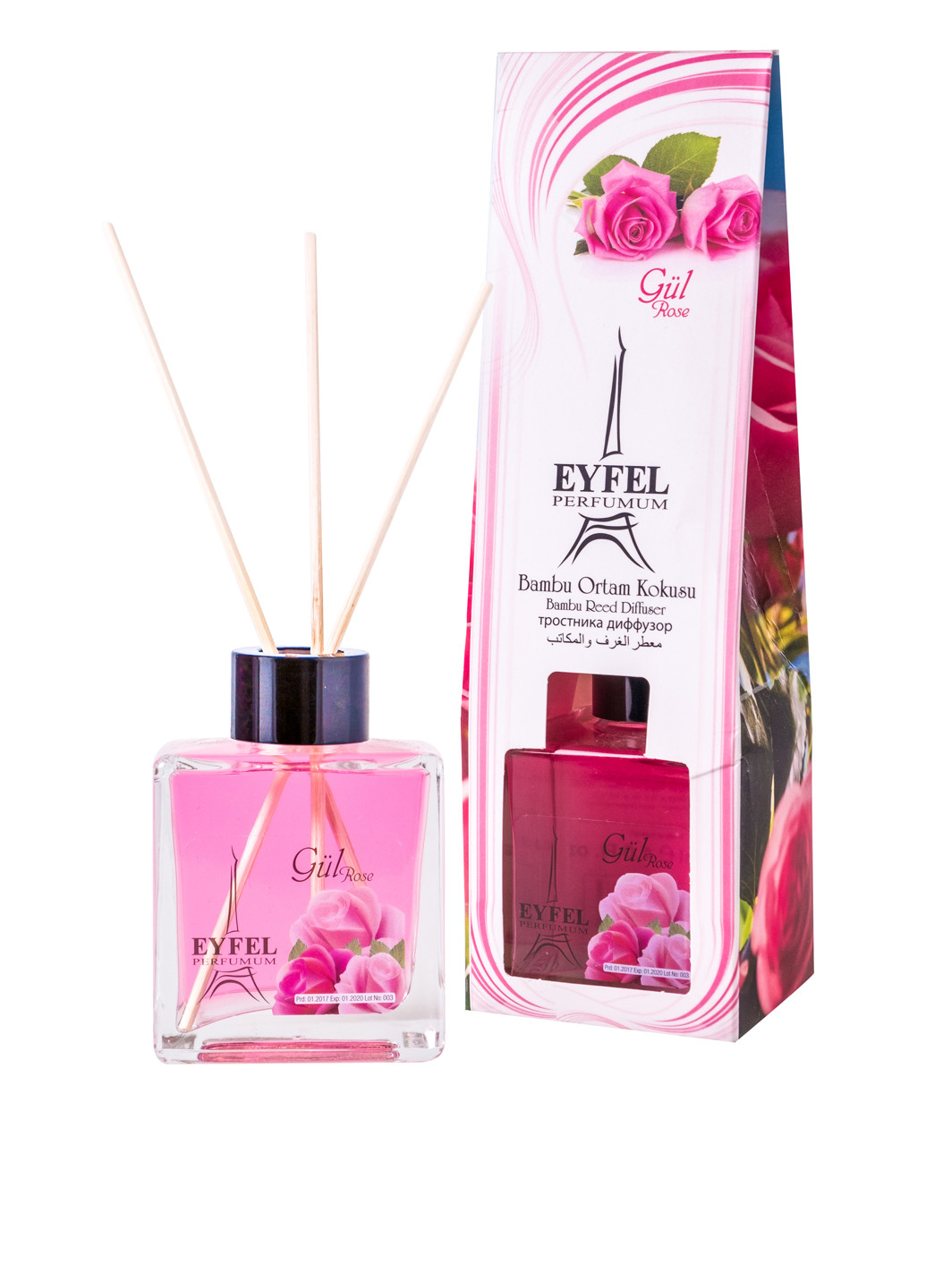 Аромадиффузор роза, 55 мл Eyfel Perfume (68486516)