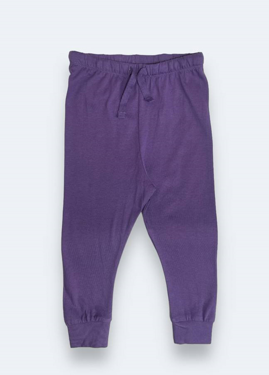 Фиолетовые кэжуал демисезонные брюки H&M