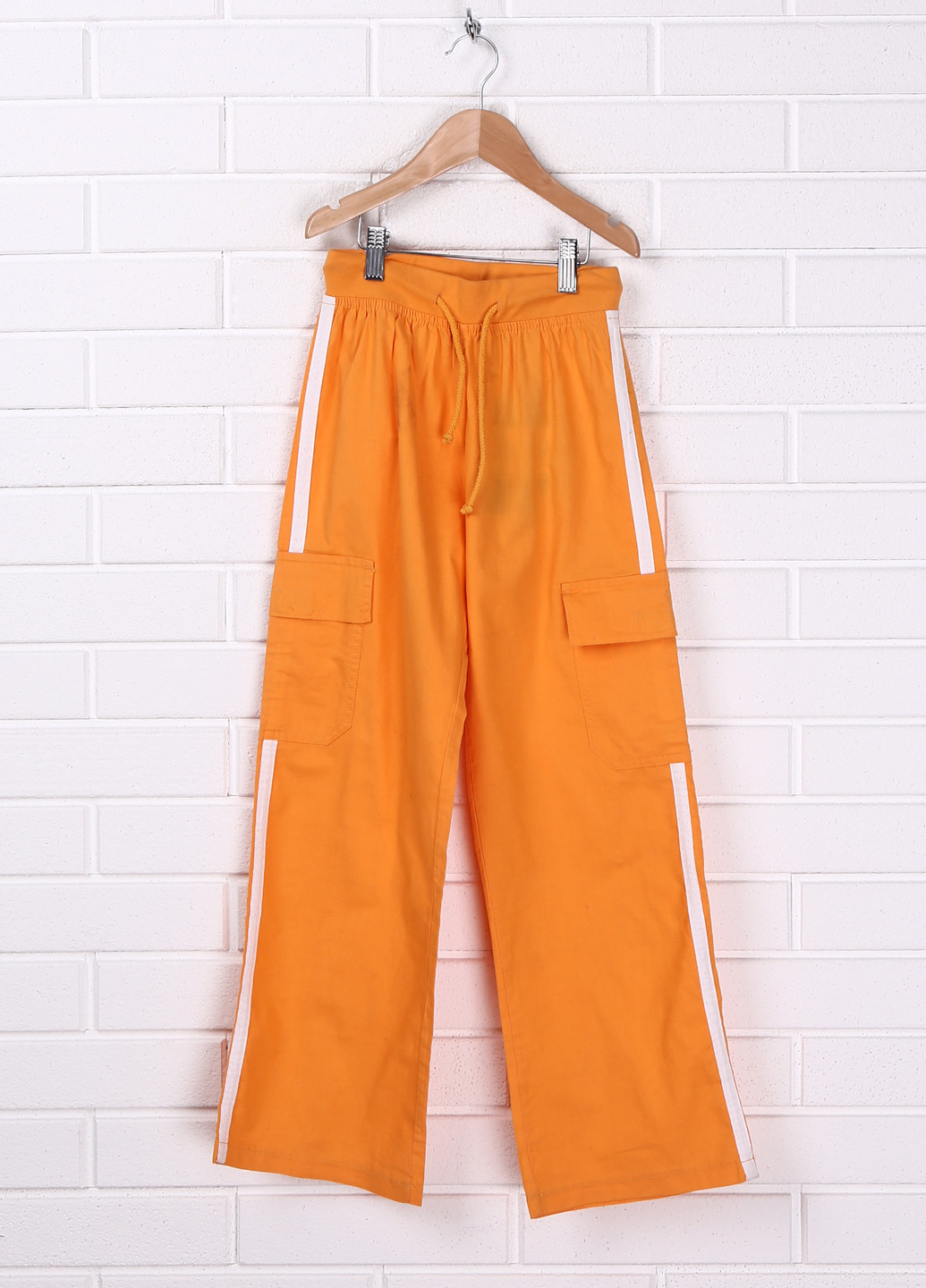 Оранжевые кэжуал летние прямые брюки Sprider