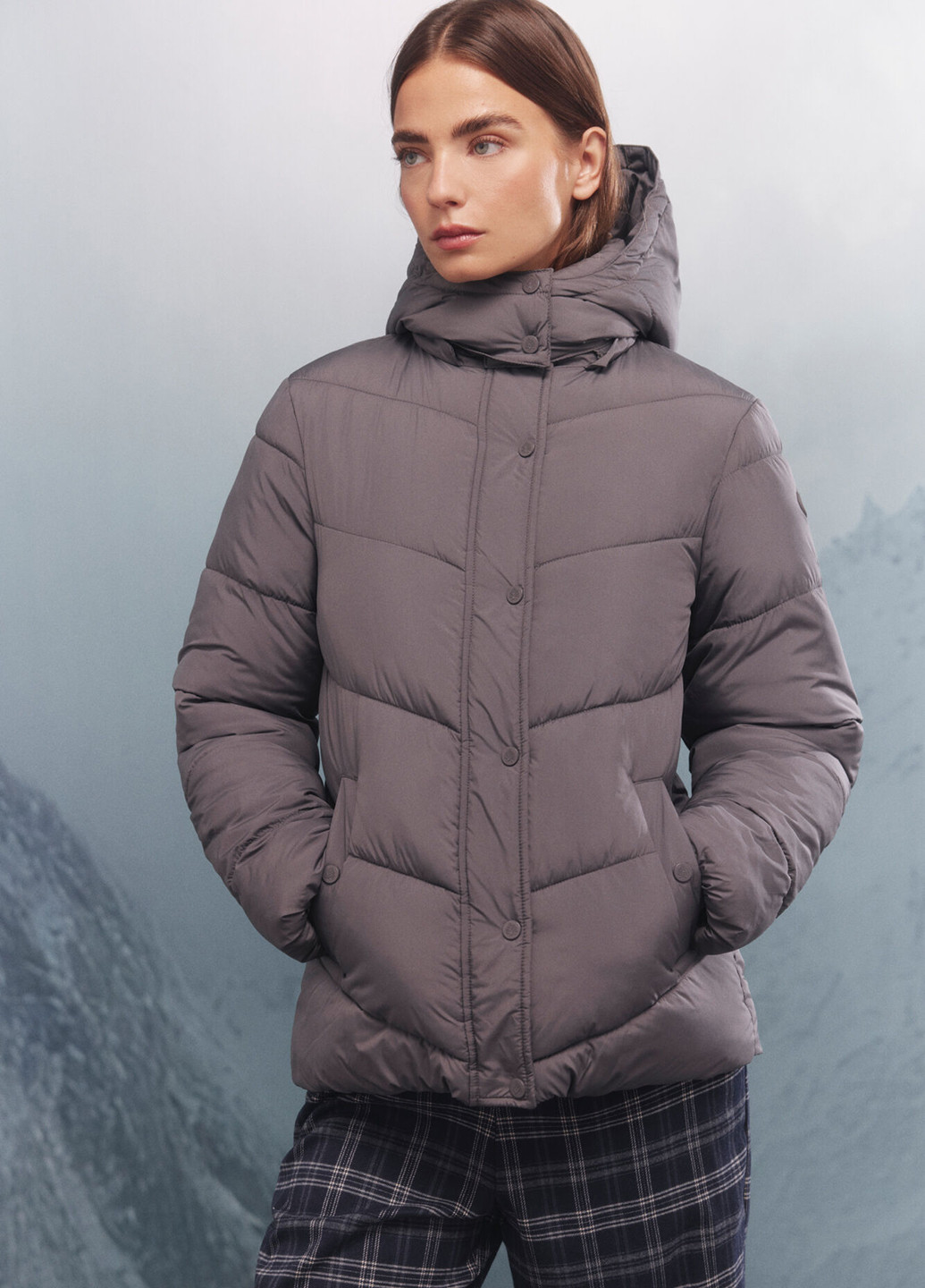 Темно-серая демисезонная куртка Springfield