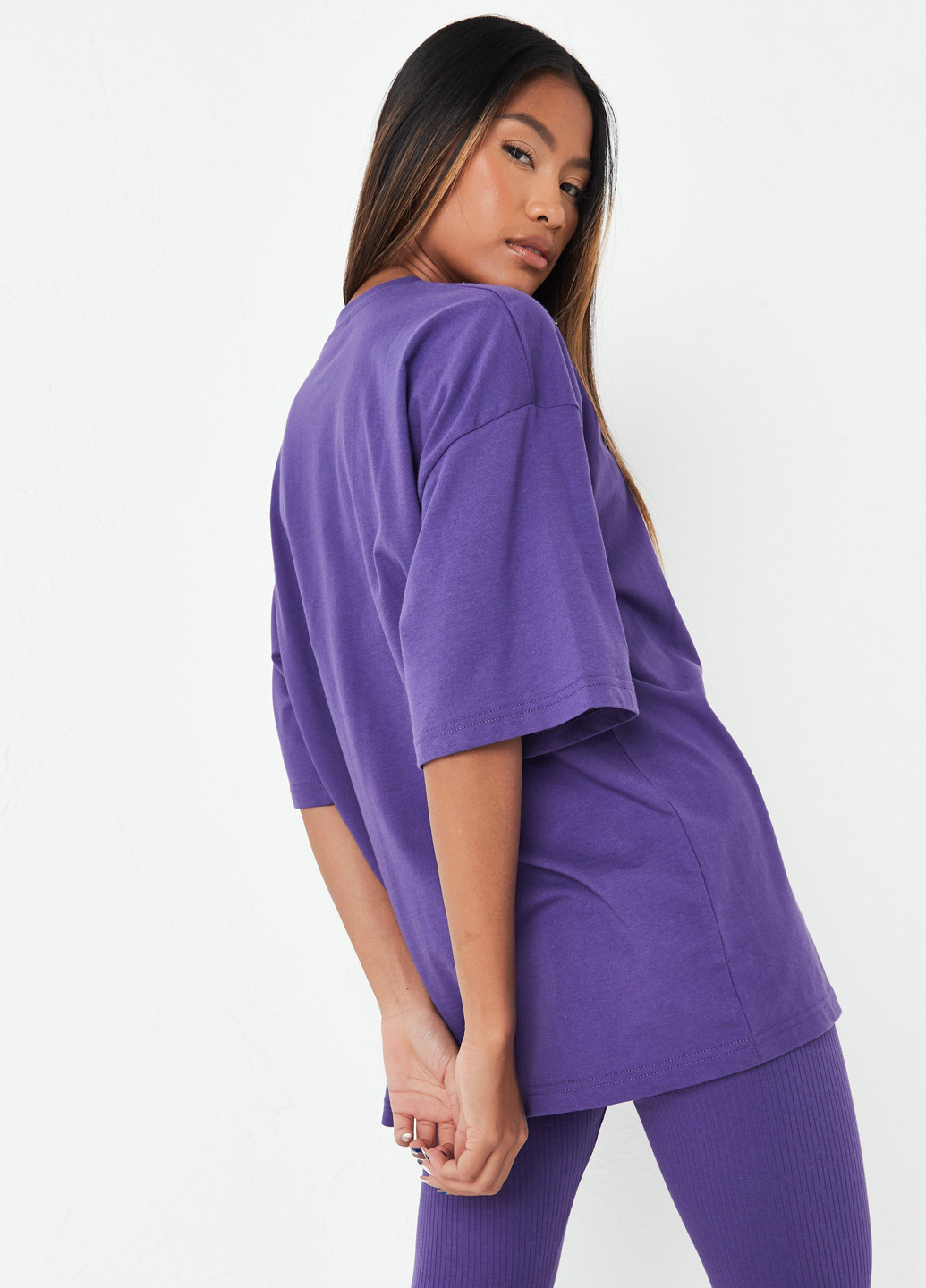 Фиолетовая летняя футболка Missguided