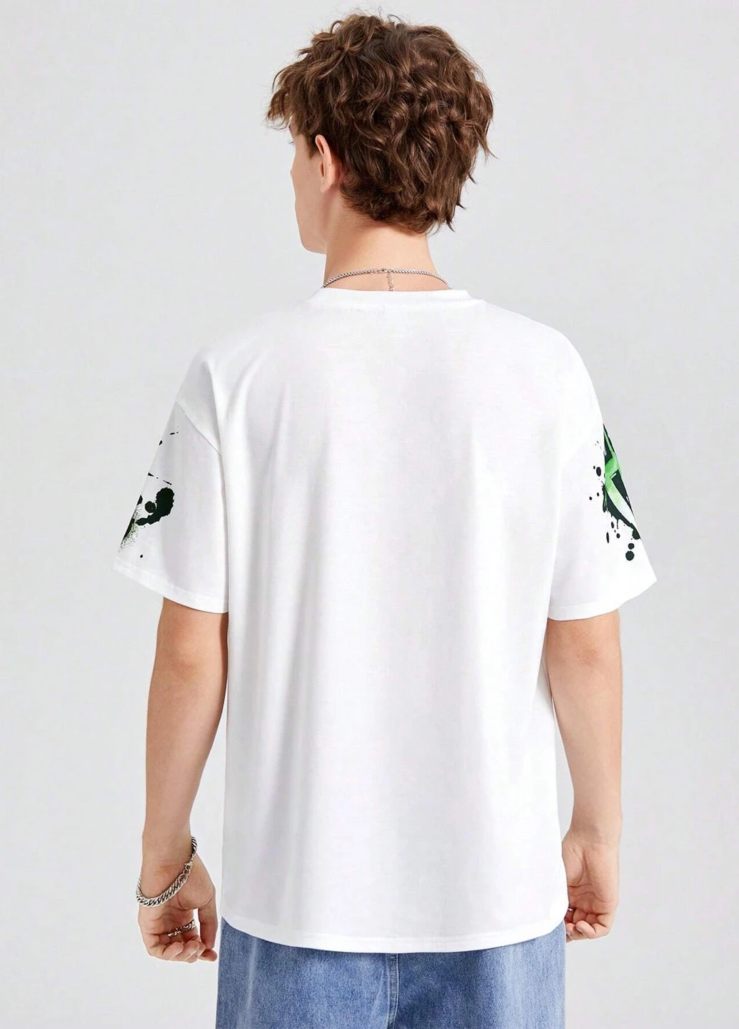 Біла літня футболка SHEIN