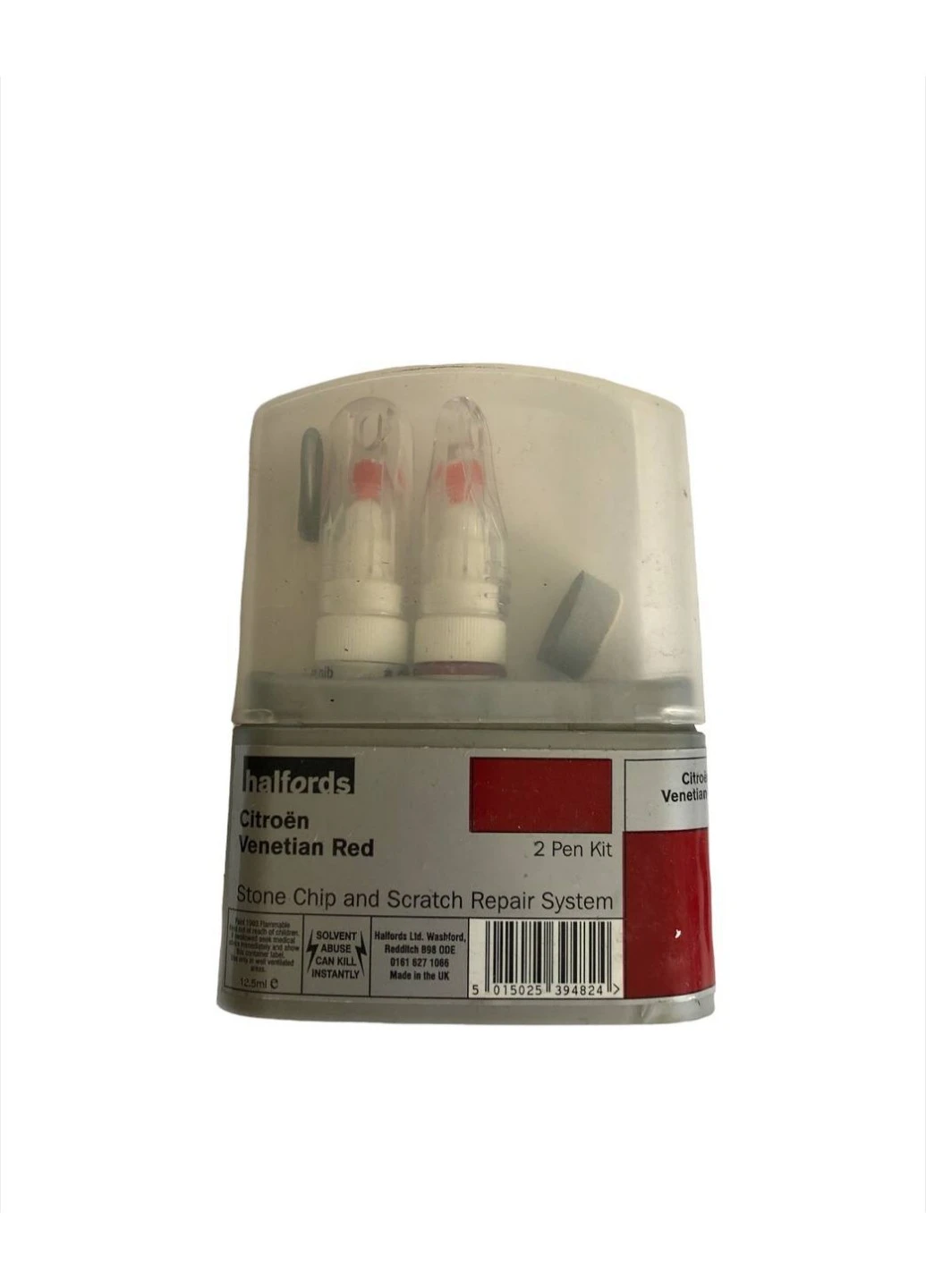 Ремкомплект для ремонта царапин и сколов Citroe Venetian Red 2 шт. 12.5 мл Halfords (254913948)