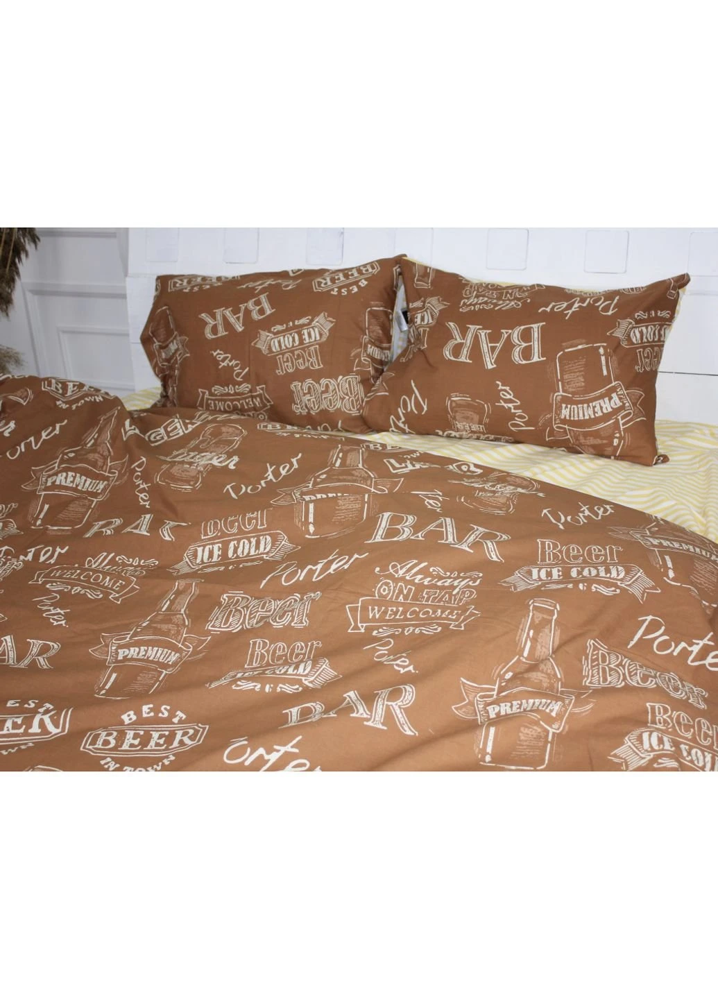 Постільна білизна Бязь Ranforce Elite 17-0509 Beer Bar Porter 160х220 (2200004699158) Mirson (254081629)