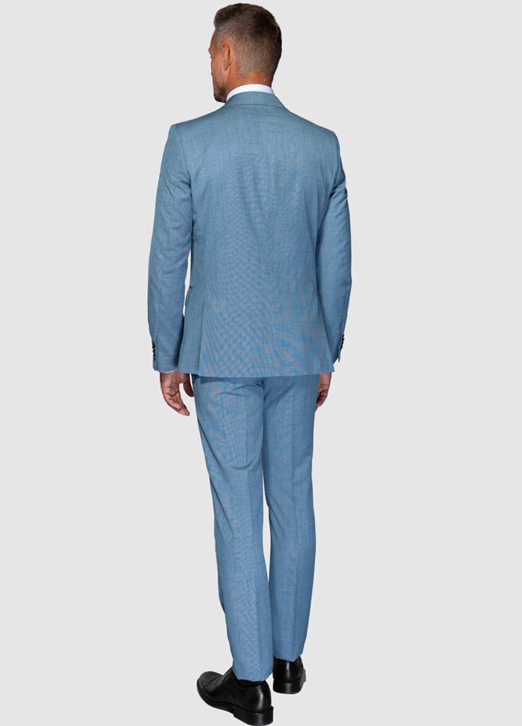 Голубой демисезонный костюм (пиджак, брюки) брючный Arber