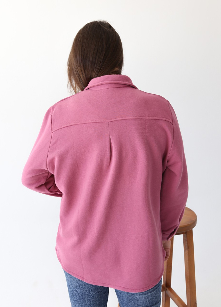 Розовая кэжуал рубашка однотонная X-trap
