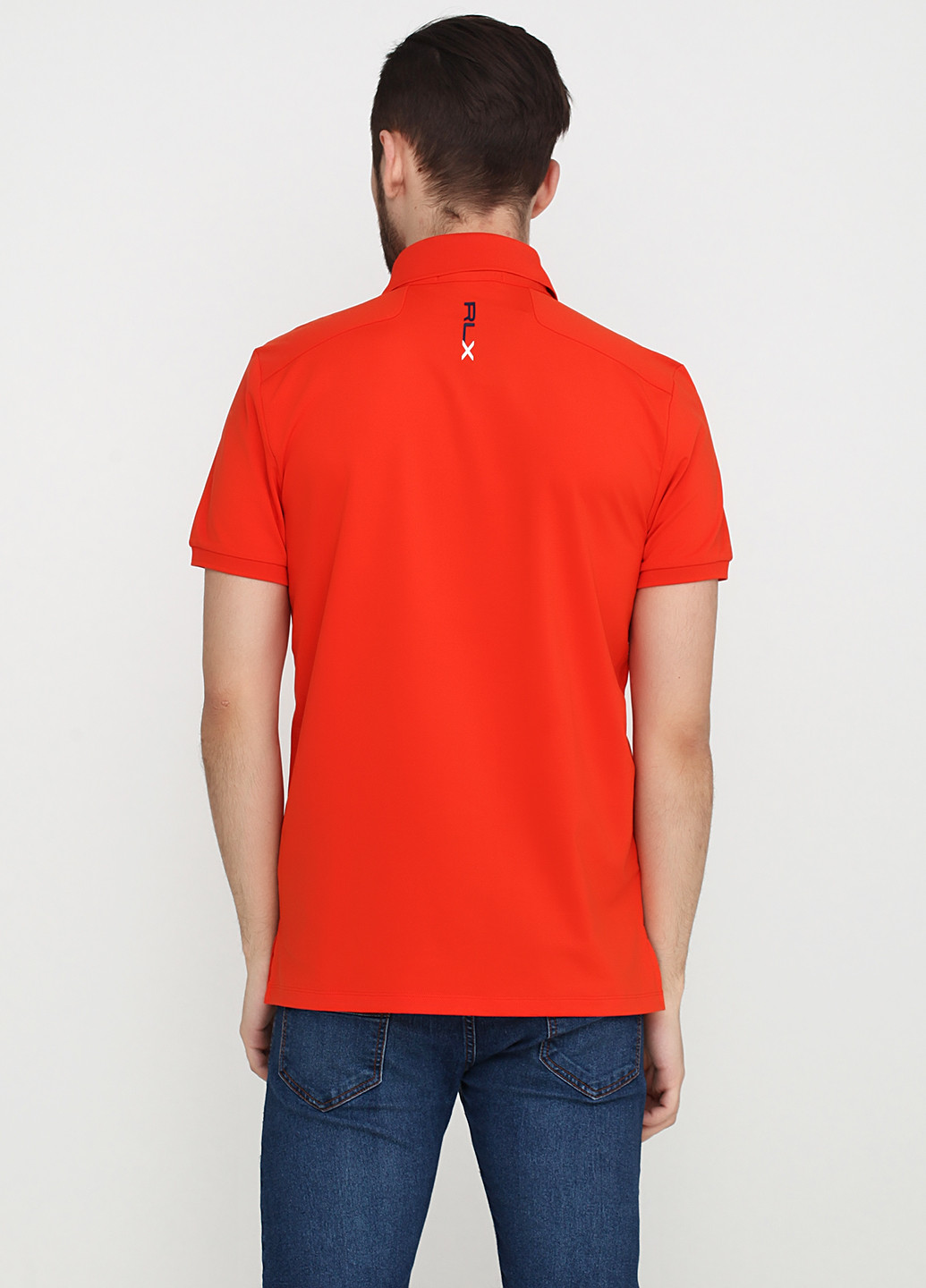 Оранжевая футболка-поло для мужчин Ralph Lauren с логотипом