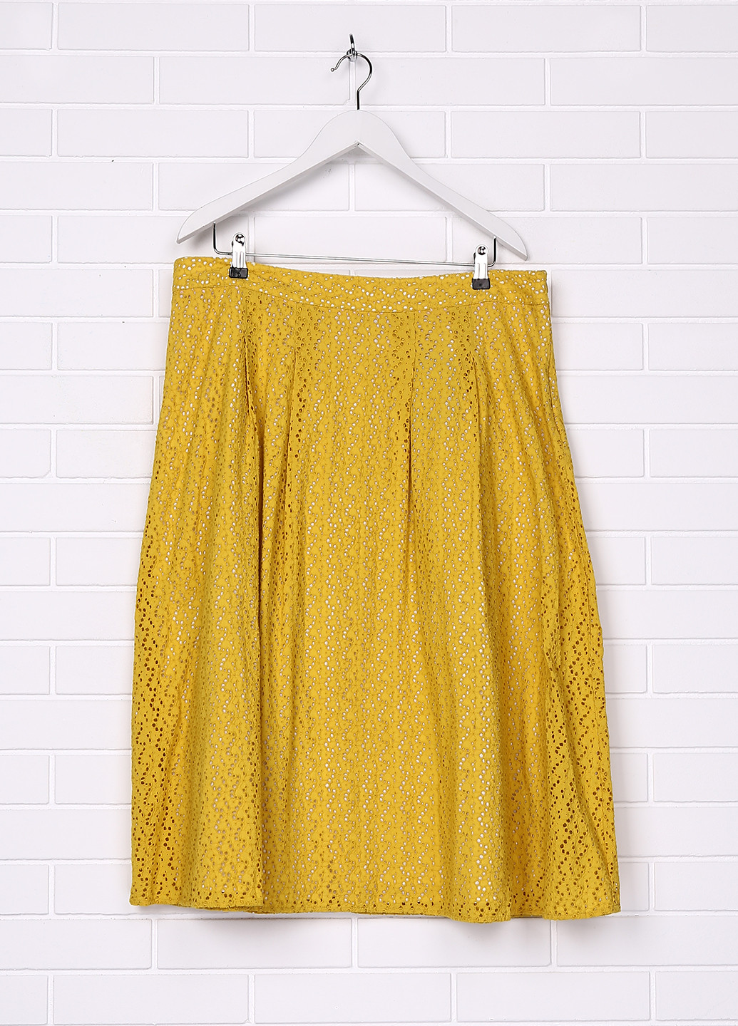 Желтая кэжуал однотонная юбка Bodenschatz миди
