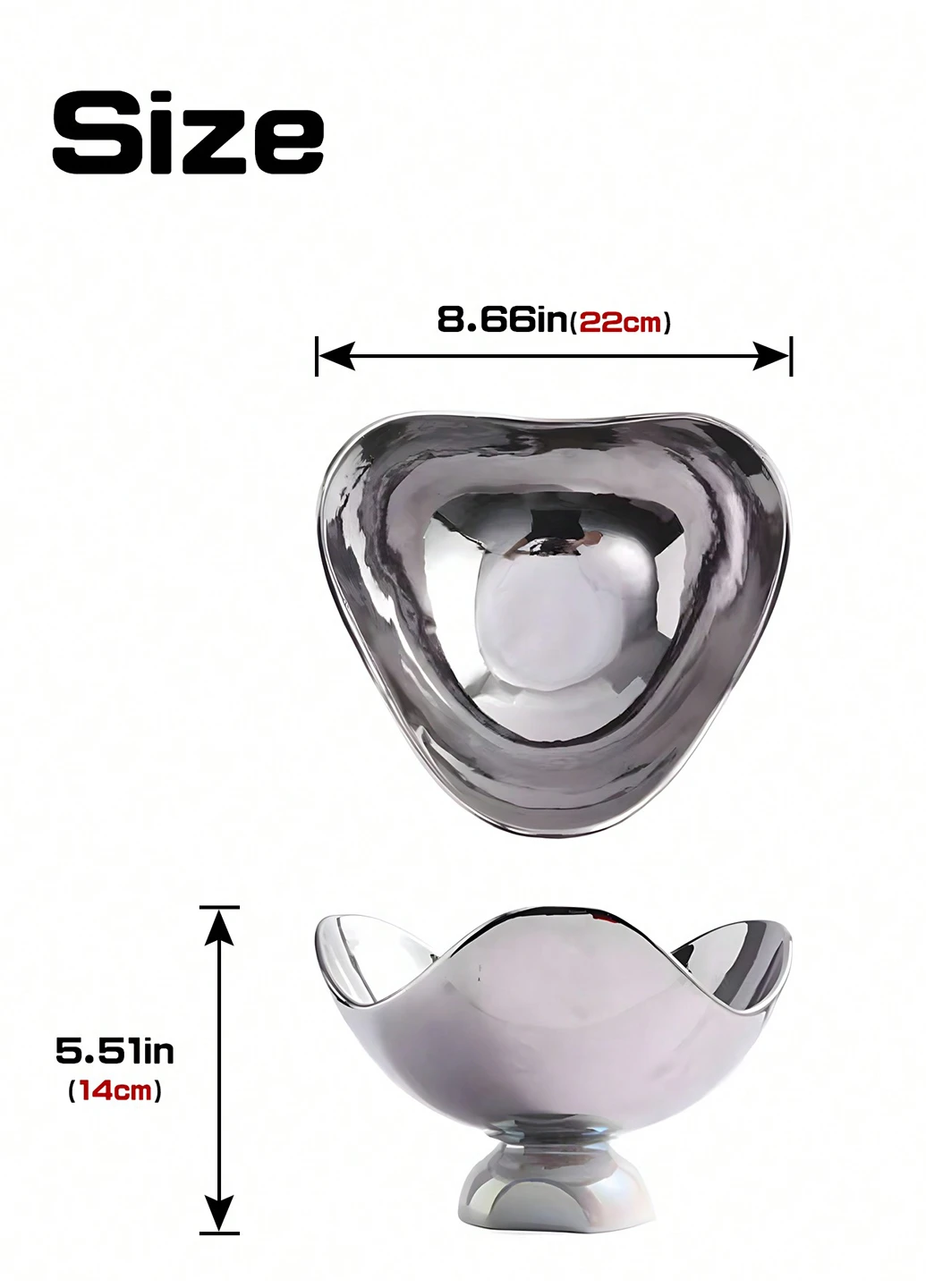 Фруктовница, 22х14 см SHEIN (311507205)