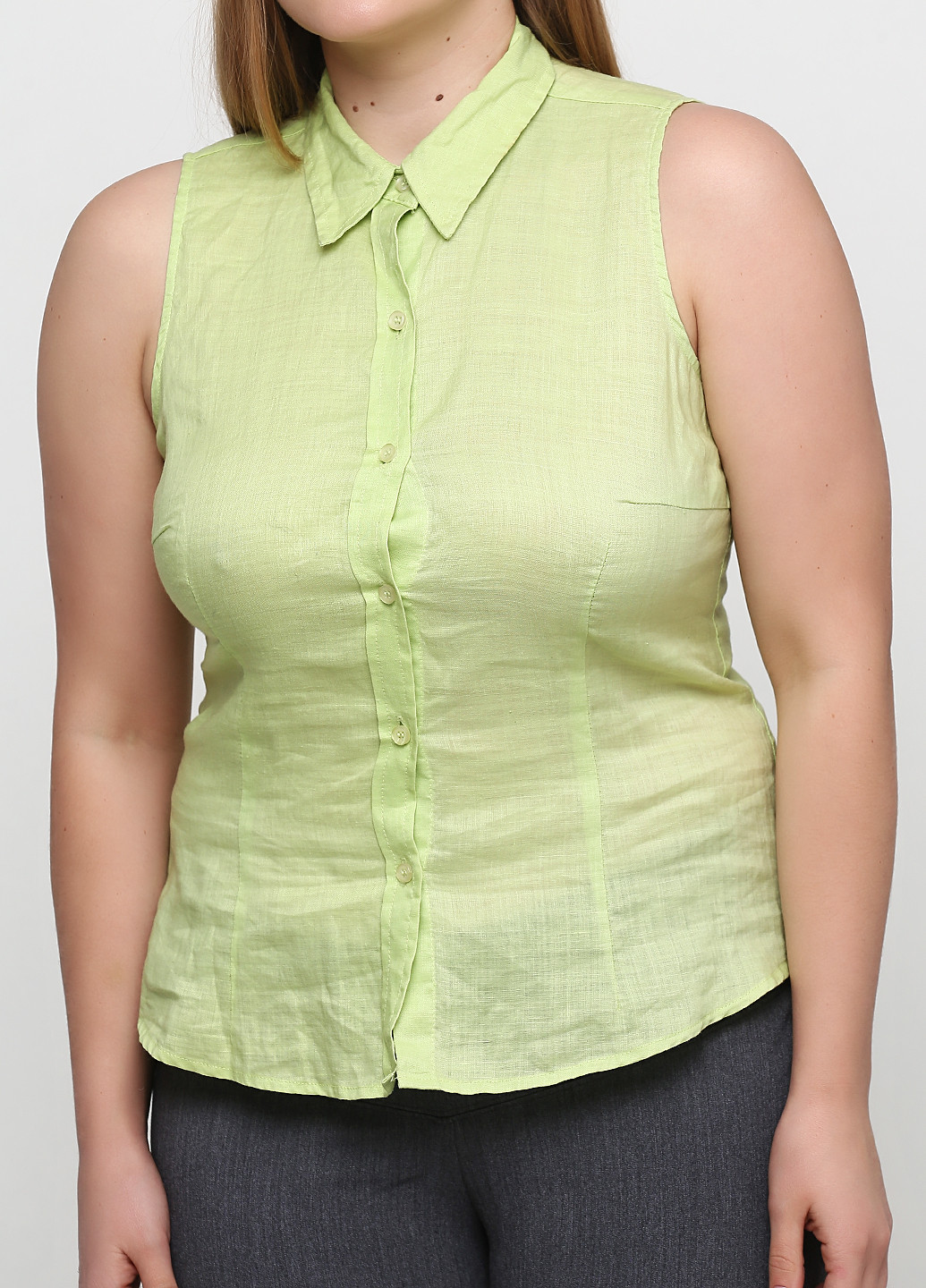 Салатовая летняя блуза Zara