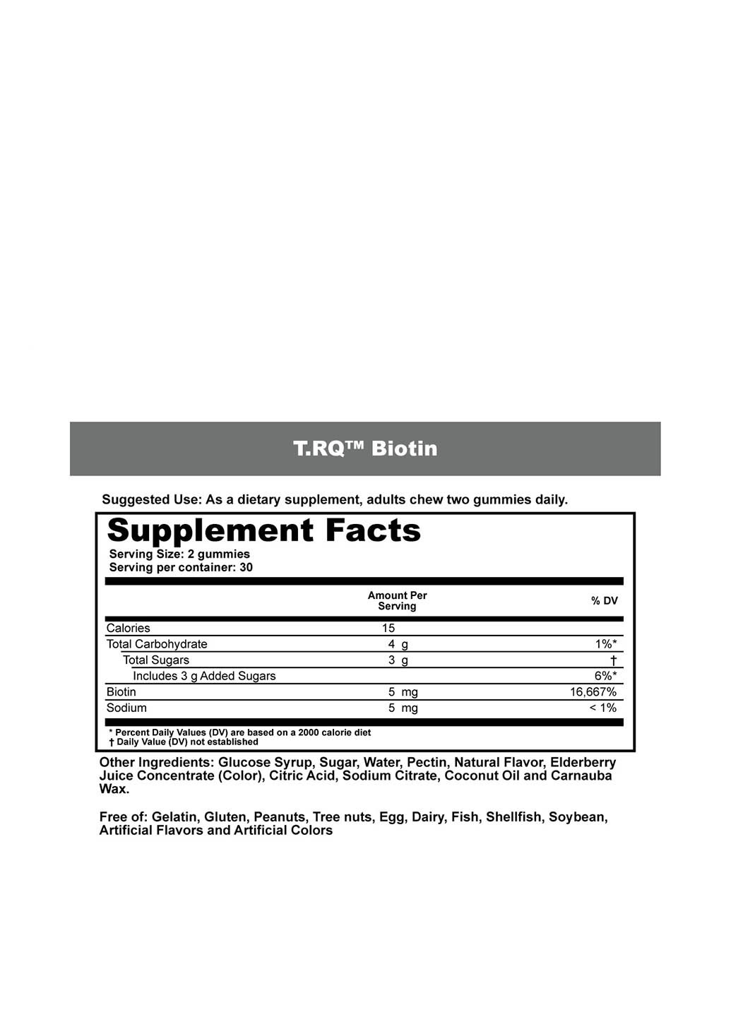 Биотин, вкус клубники (60 жевательных конфет) T-RQ (251206536)