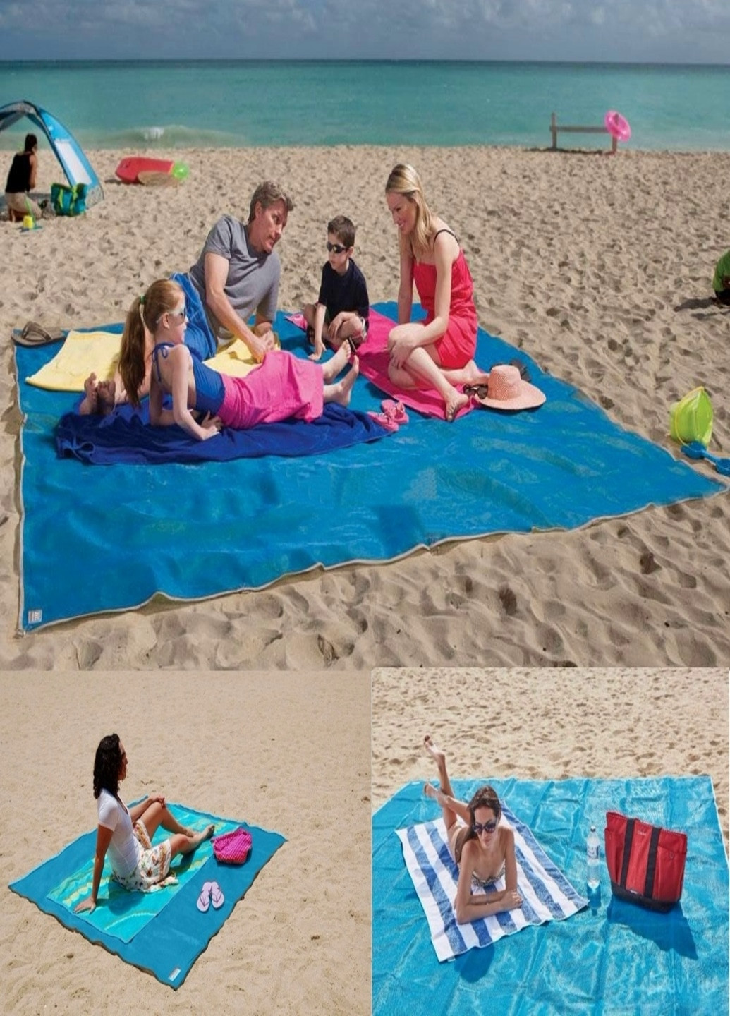 Пляжна підстилка покривало килимок Анти-пісок Sand Free Mat 200x150 см (521330212) Francesco Marconi (215796238)