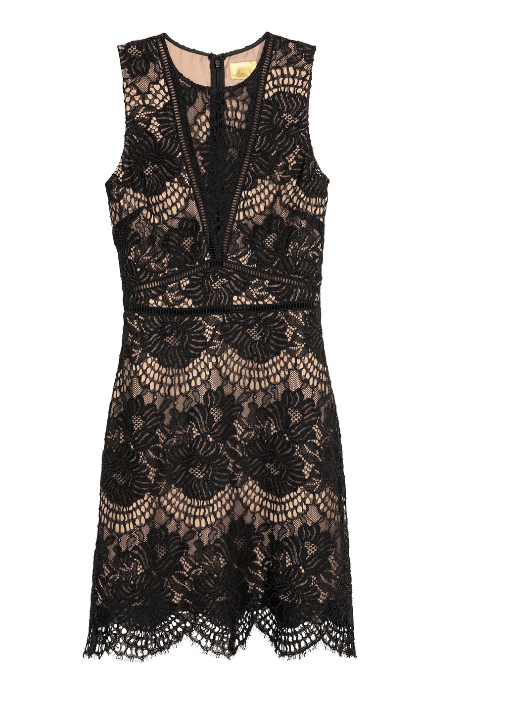 Черное коктейльное платье H&M однотонное