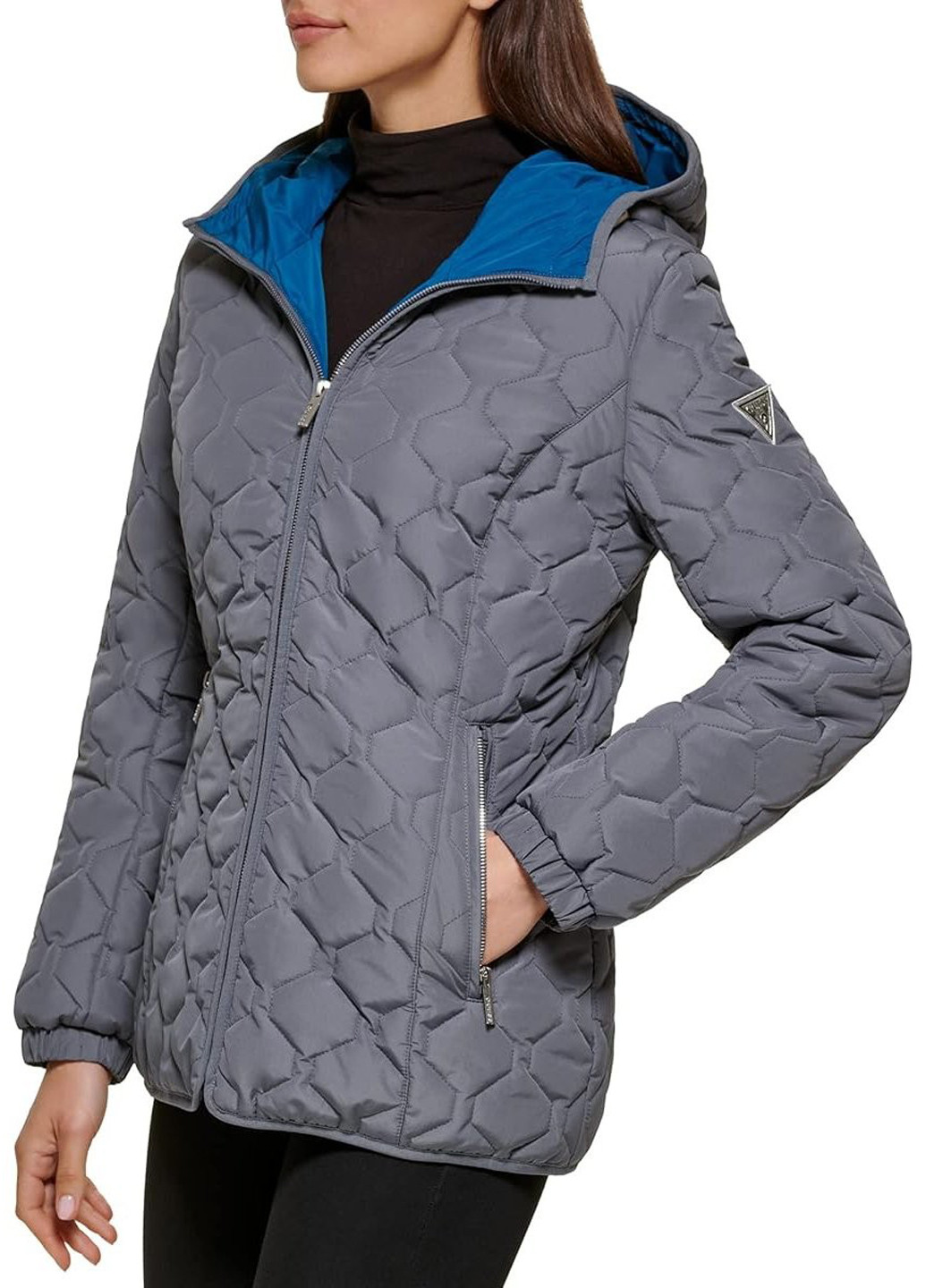 Серая демисезонная куртка Guess