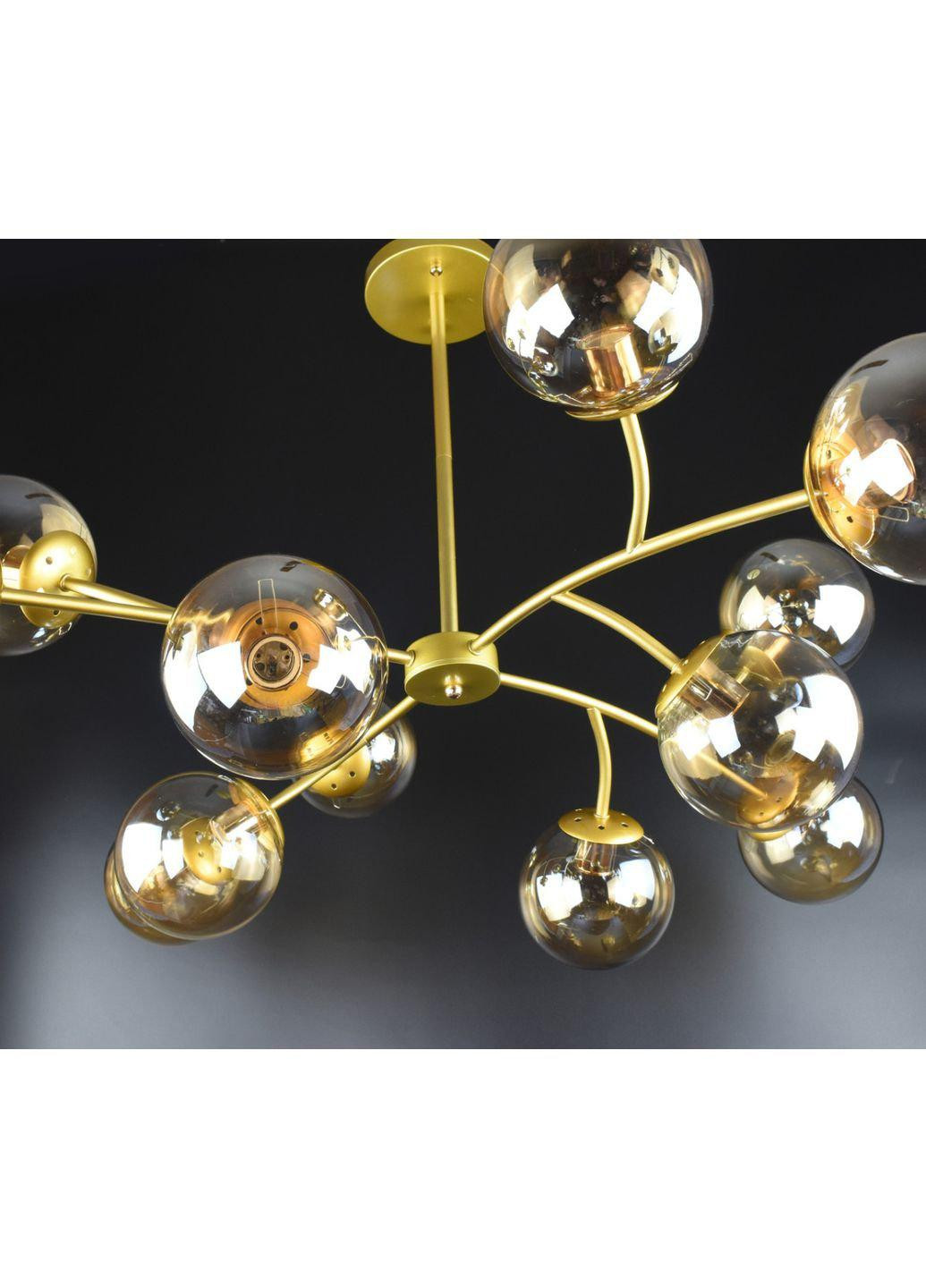 Люстра стельова на 12 лампочок K21/12-gd Золото 45х110х110 см. Sunnysky (253122165)