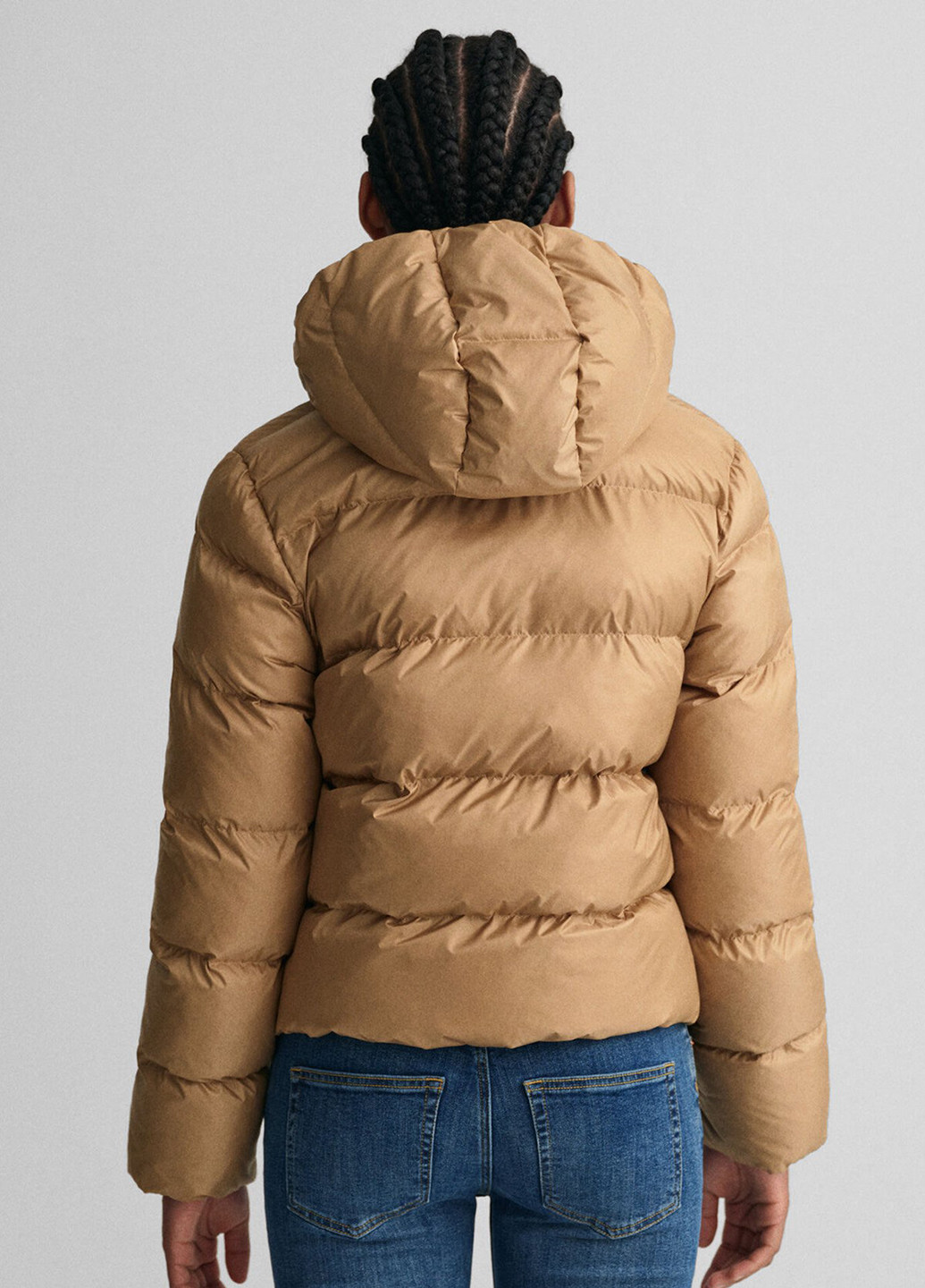 Бежевая зимняя куртка Gant