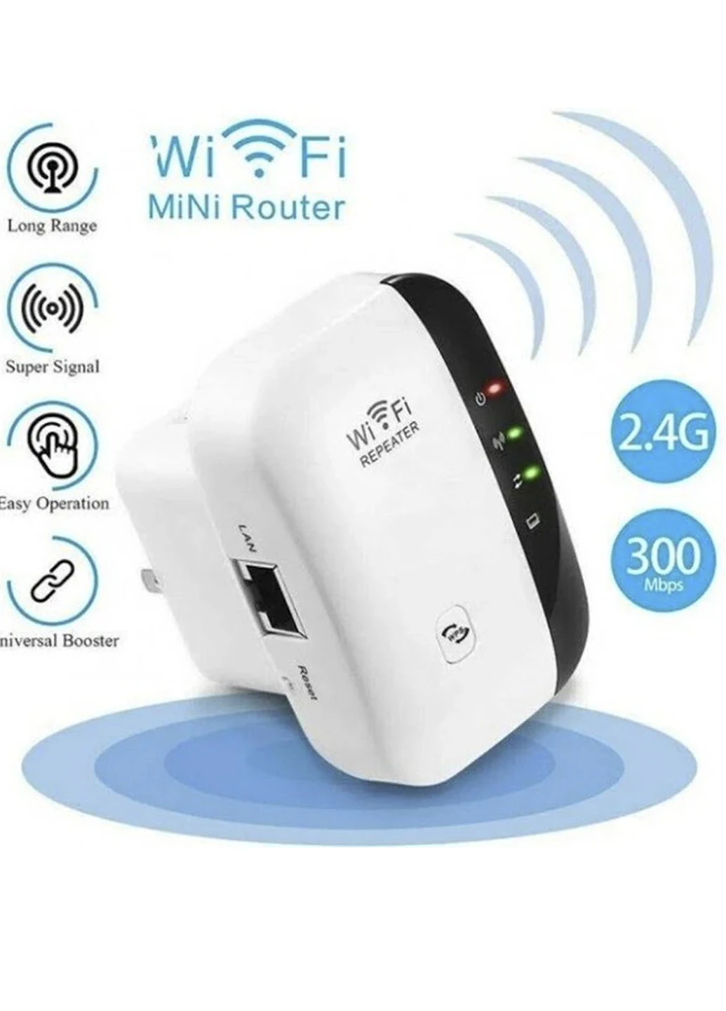 Беспроводной Wi-Fi репитер расширитель диапазона Wi-Fi сети/Усилитель Wi-Fi Remax (252037320)