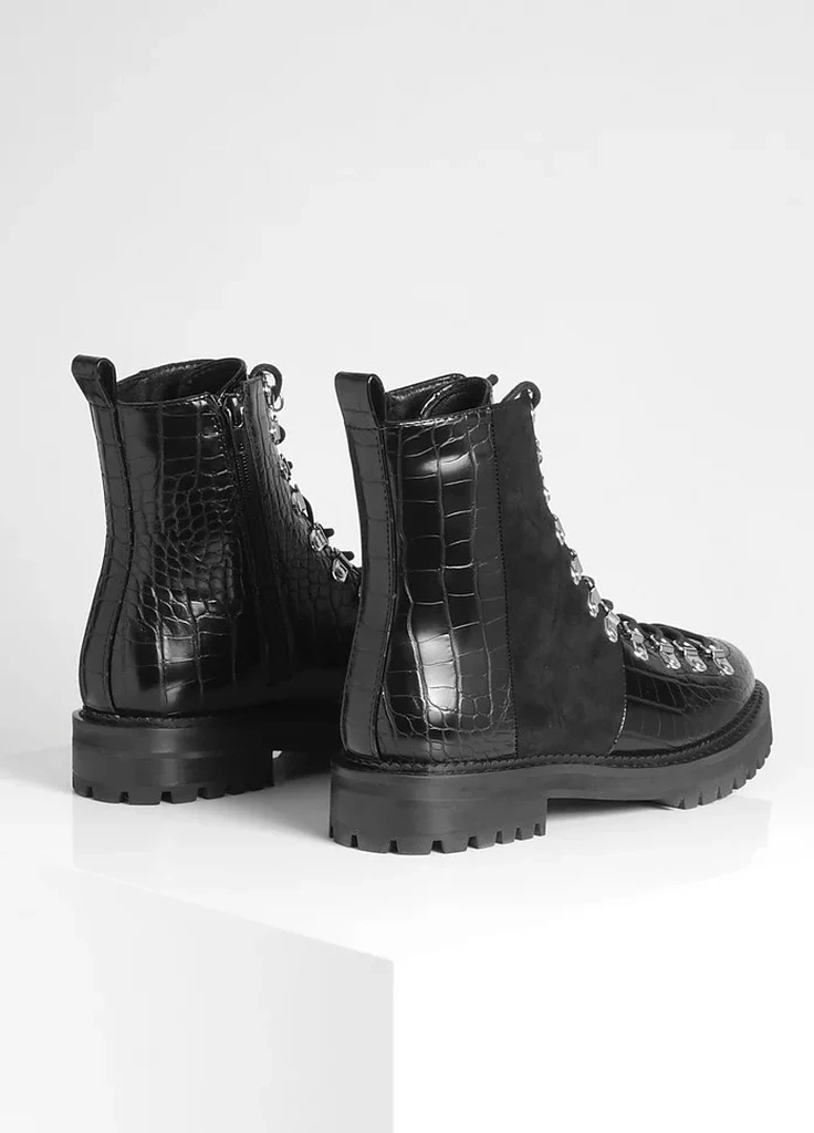 Осенние многопанельные туристические ботинки Boohoo