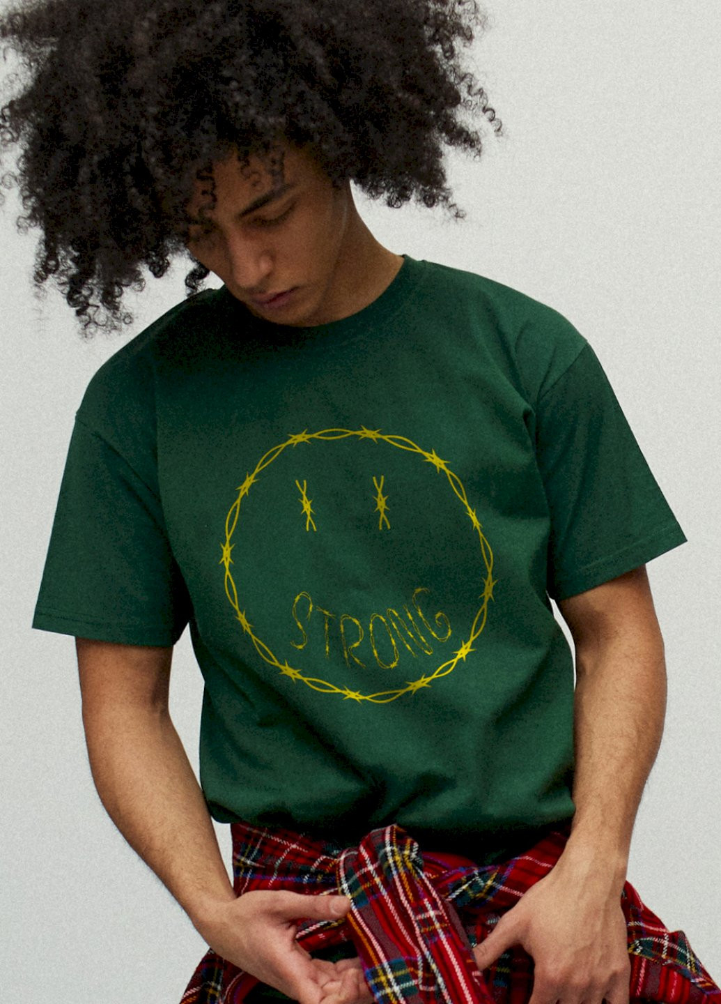 Темно-зеленая футболка мужская YAPPI