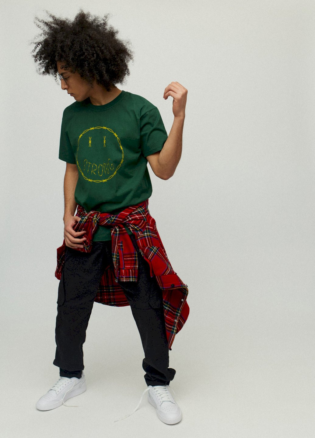 Темно-зеленая футболка мужская YAPPI