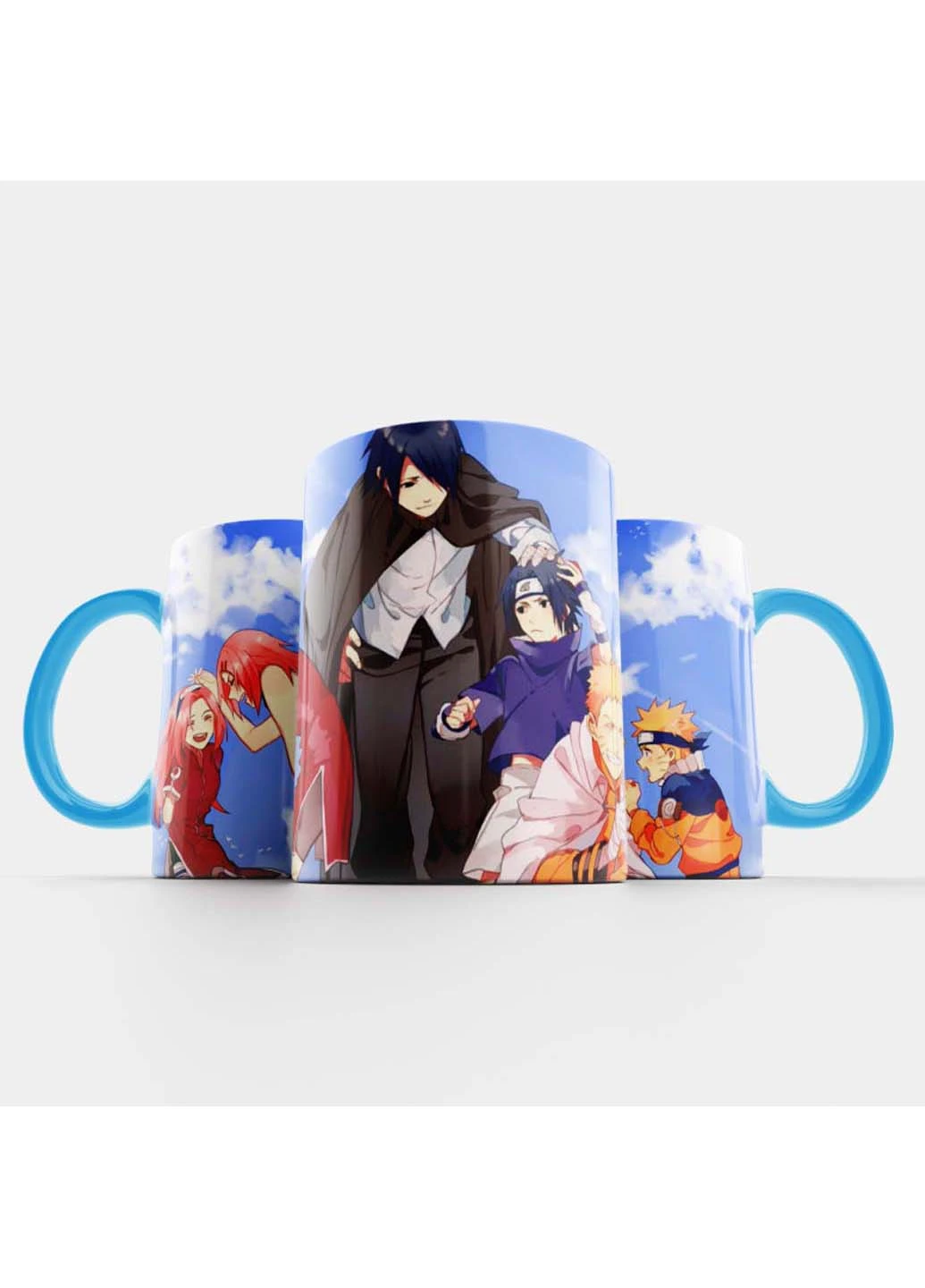 Чашка Gifty Саске Сакура и Наруто взрослые и дети - Naruto 330 мл (254914206)