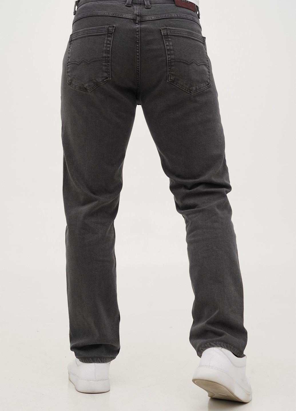 Серые демисезонные слим джинсы Trend Collection