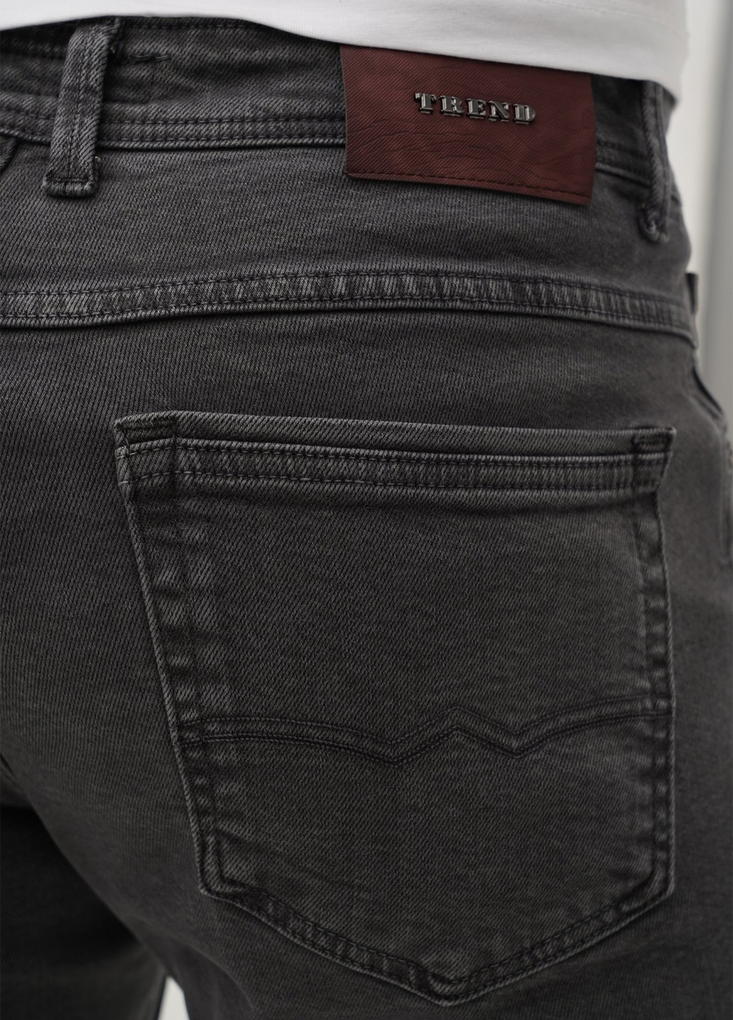 Серые демисезонные слим джинсы Trend Collection