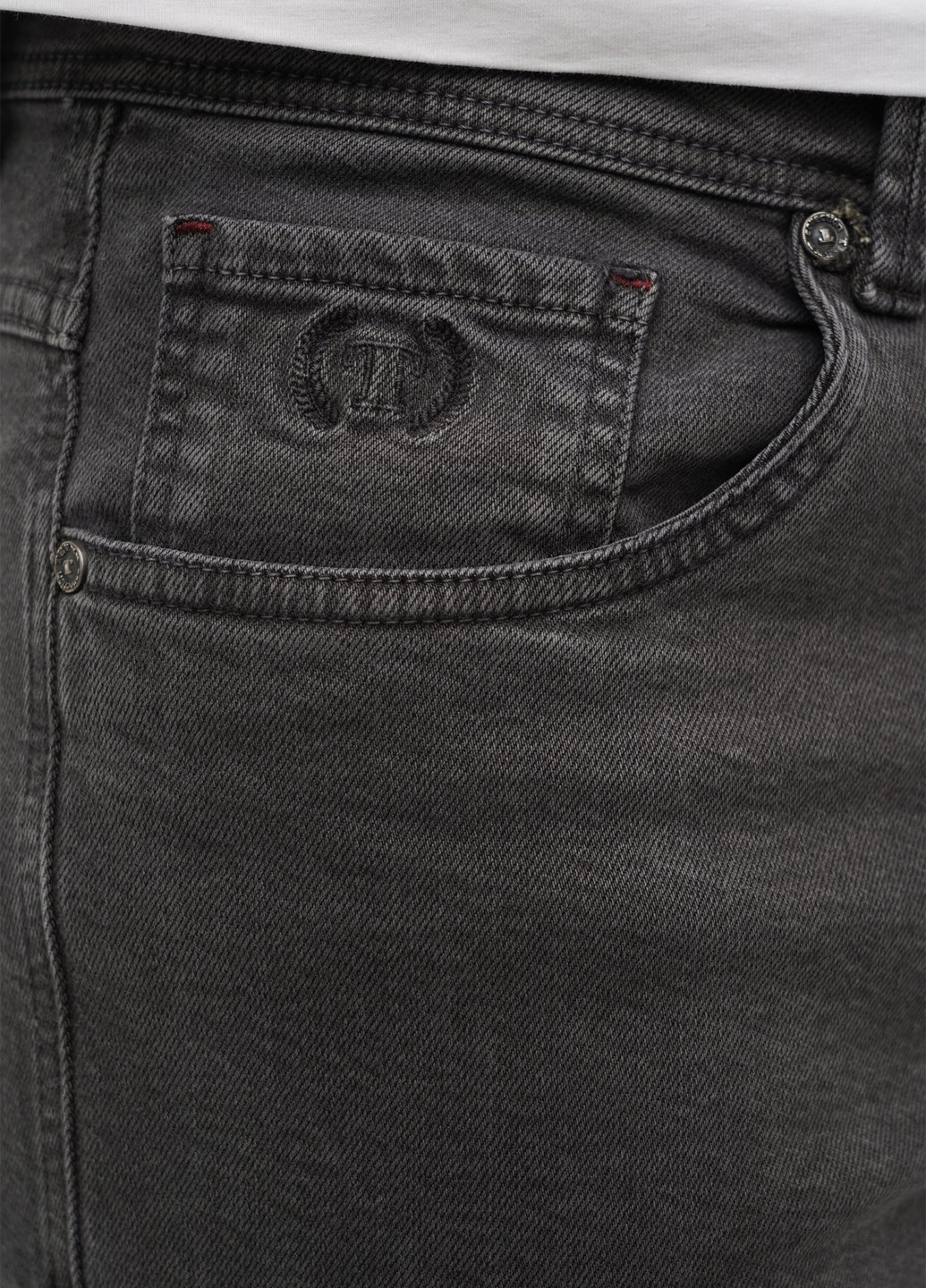 Серые демисезонные слим джинсы Trend Collection