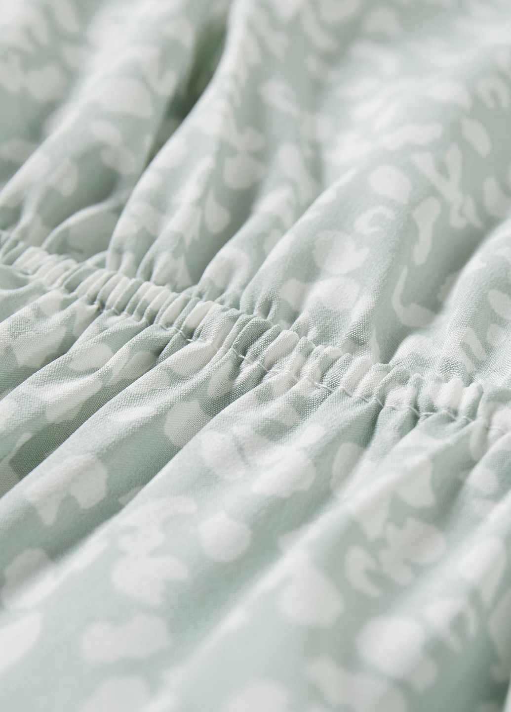 Мятное кэжуал платье клеш C&A леопардовый