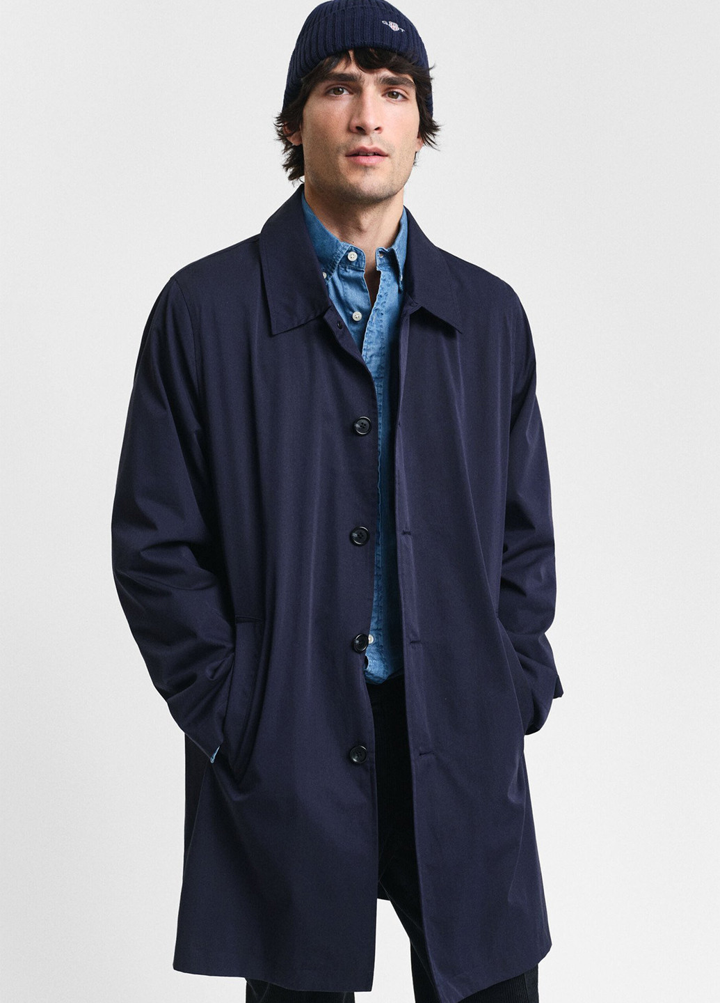 Плащ Gant на гудзиках прямий (344509231)
