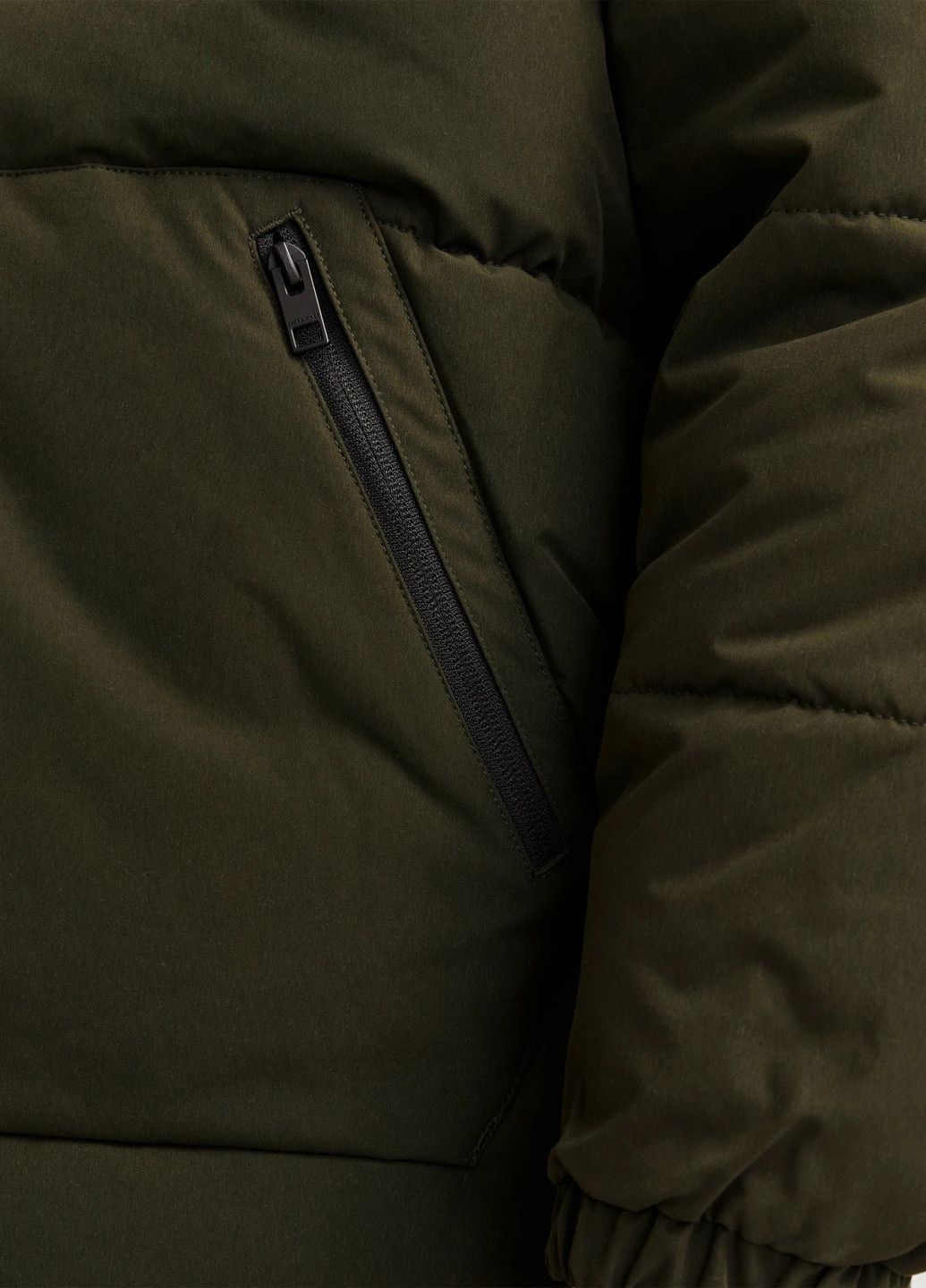 Оливковая (хаки) зимняя куртка Jack & Jones