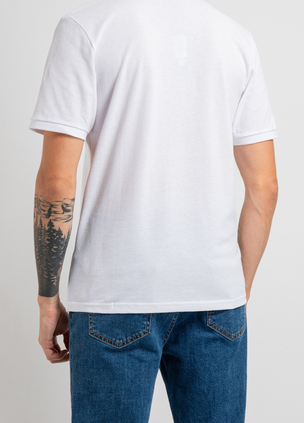 Біла чорна футболка-поло з принтом Nasa