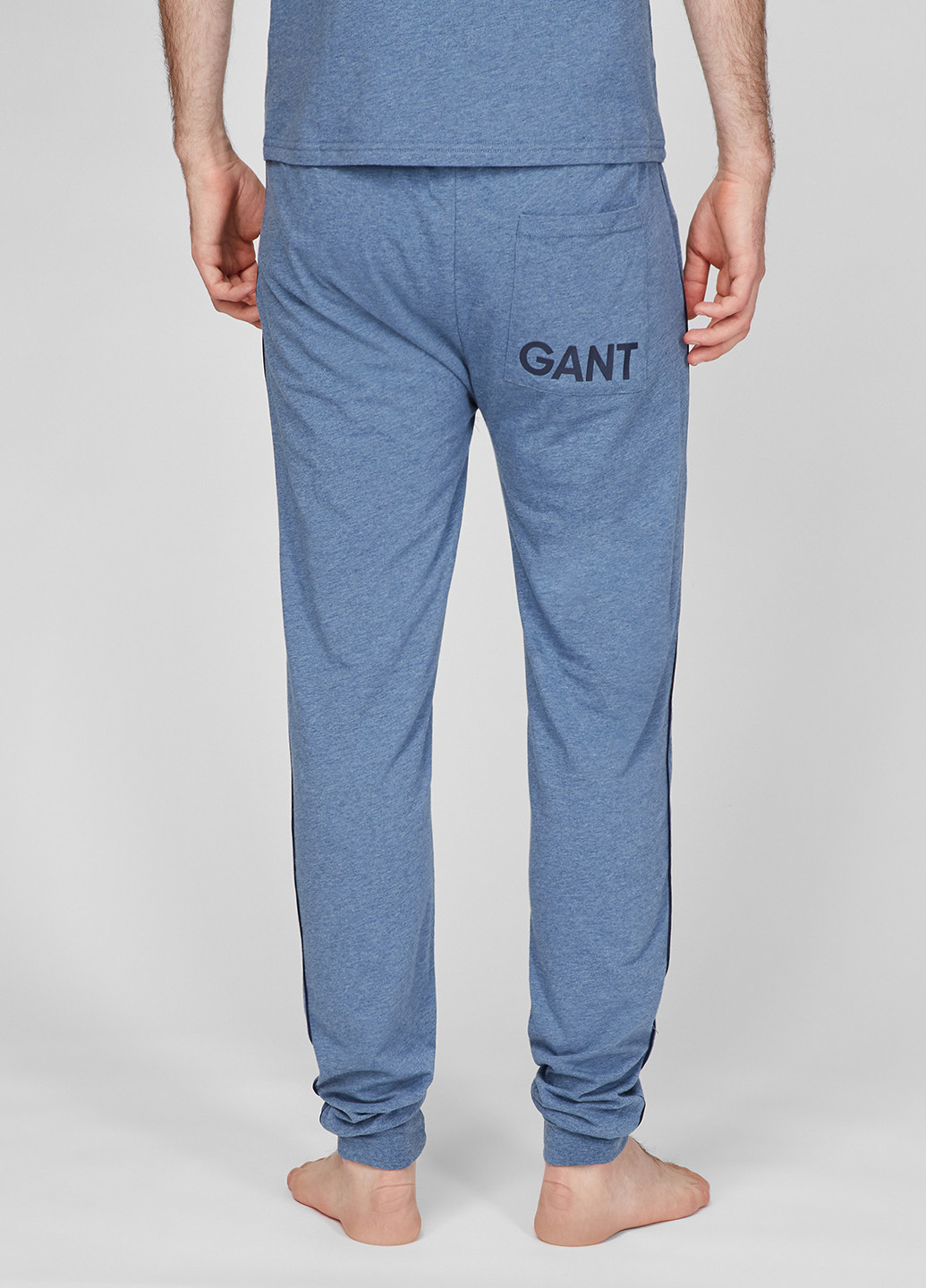 Синие домашние демисезонные брюки Gant