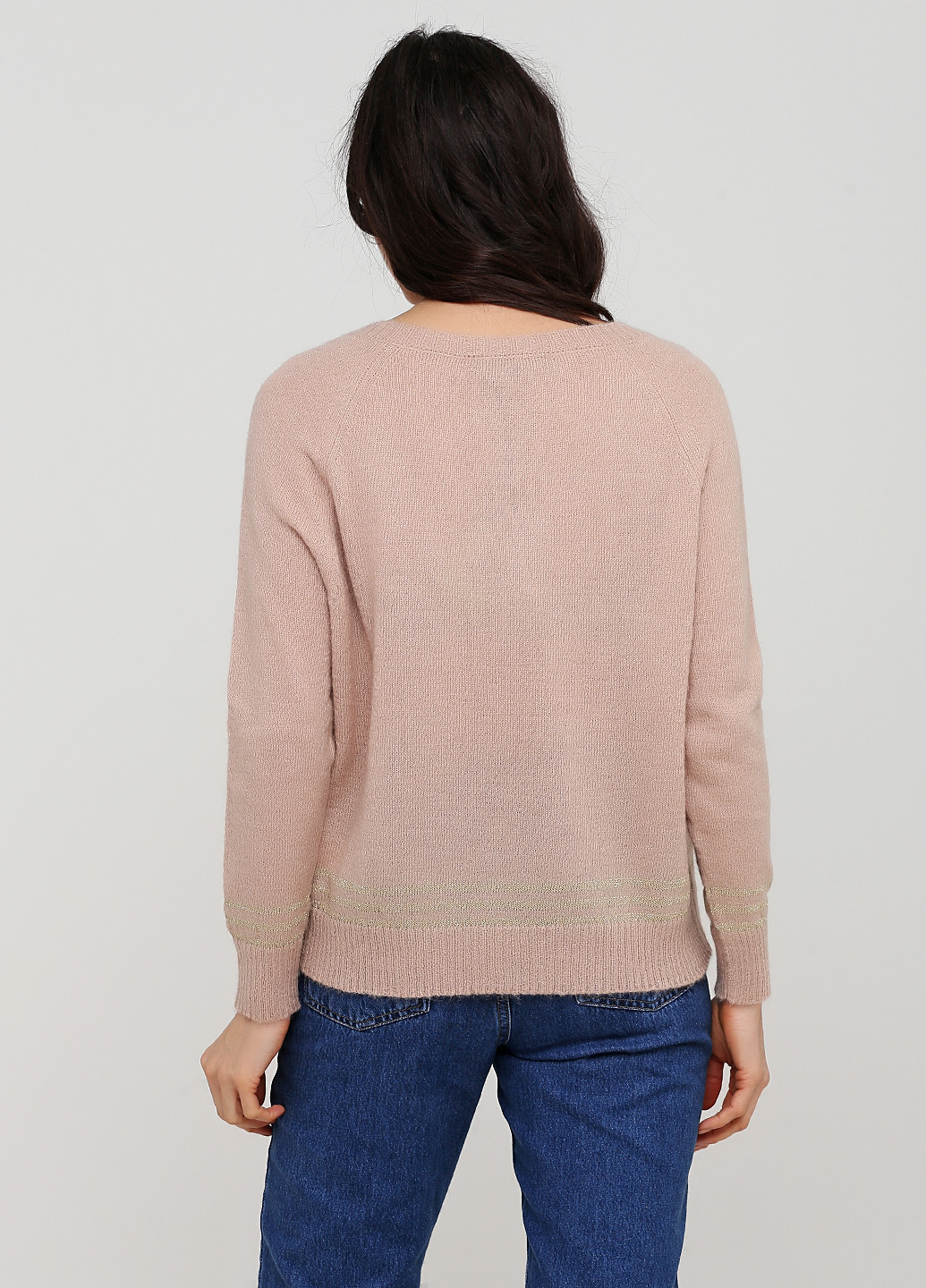 Светло-розовый демисезонный пуловер пуловер La Fee Maraboutee