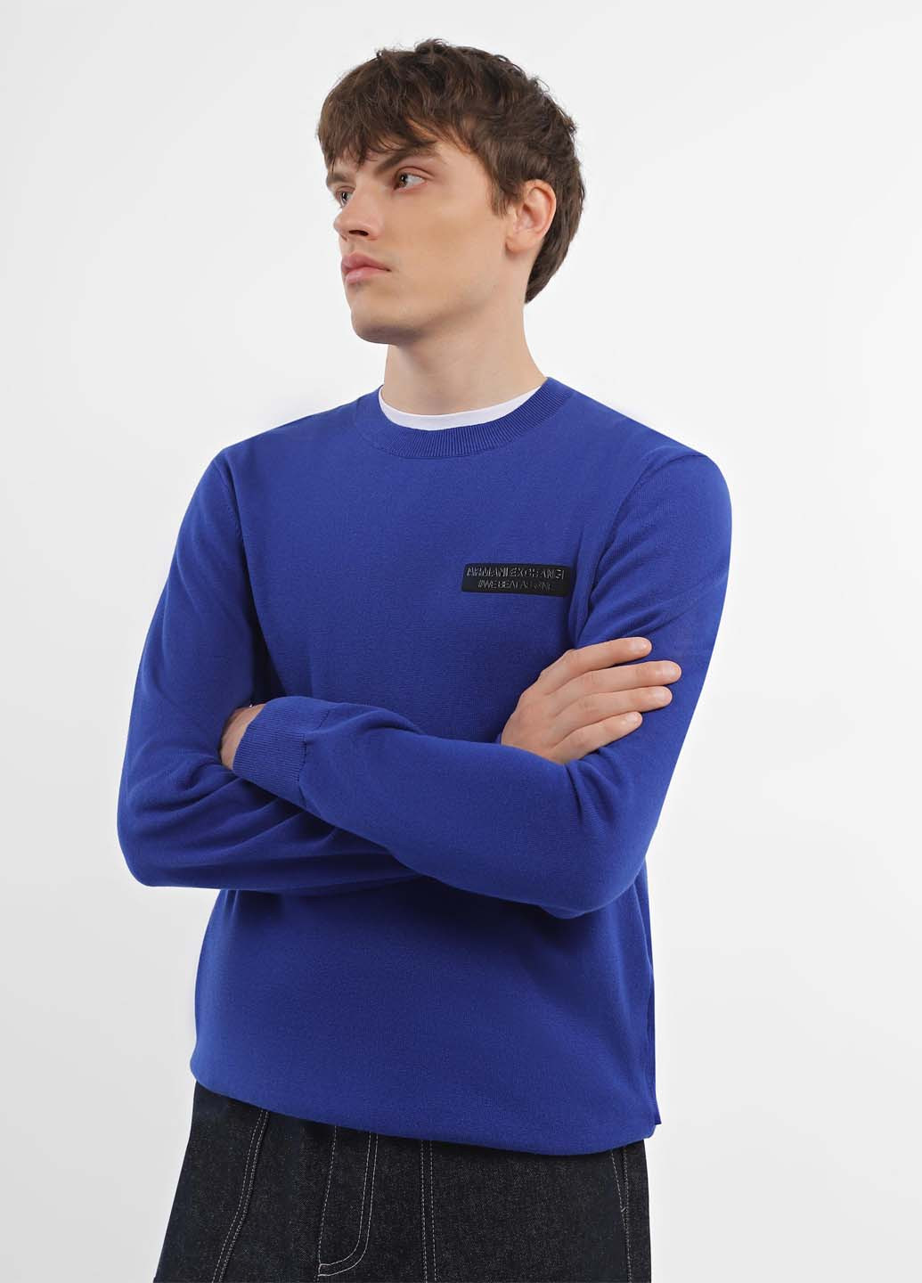 Синий демисезонный джемпер джемпер Armani Exchange