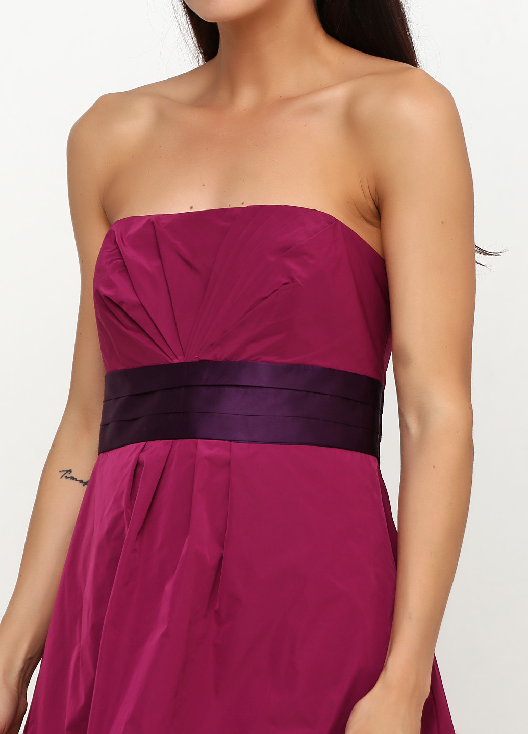 Фиолетовое коктейльное платье Zero однотонное