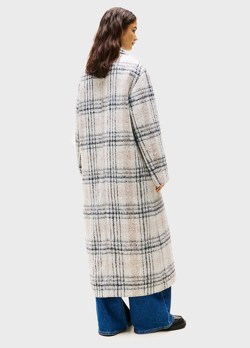 Сіро-бежеве демісезонне Пальто оверсайз Tommy Jeans